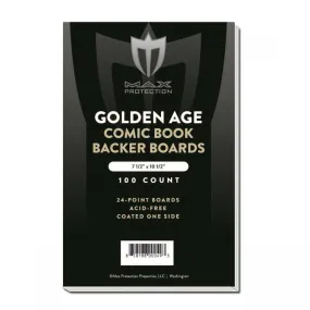 100ct Pack Golden Comic Backing Boards - 7-1/2 x 10-1/2