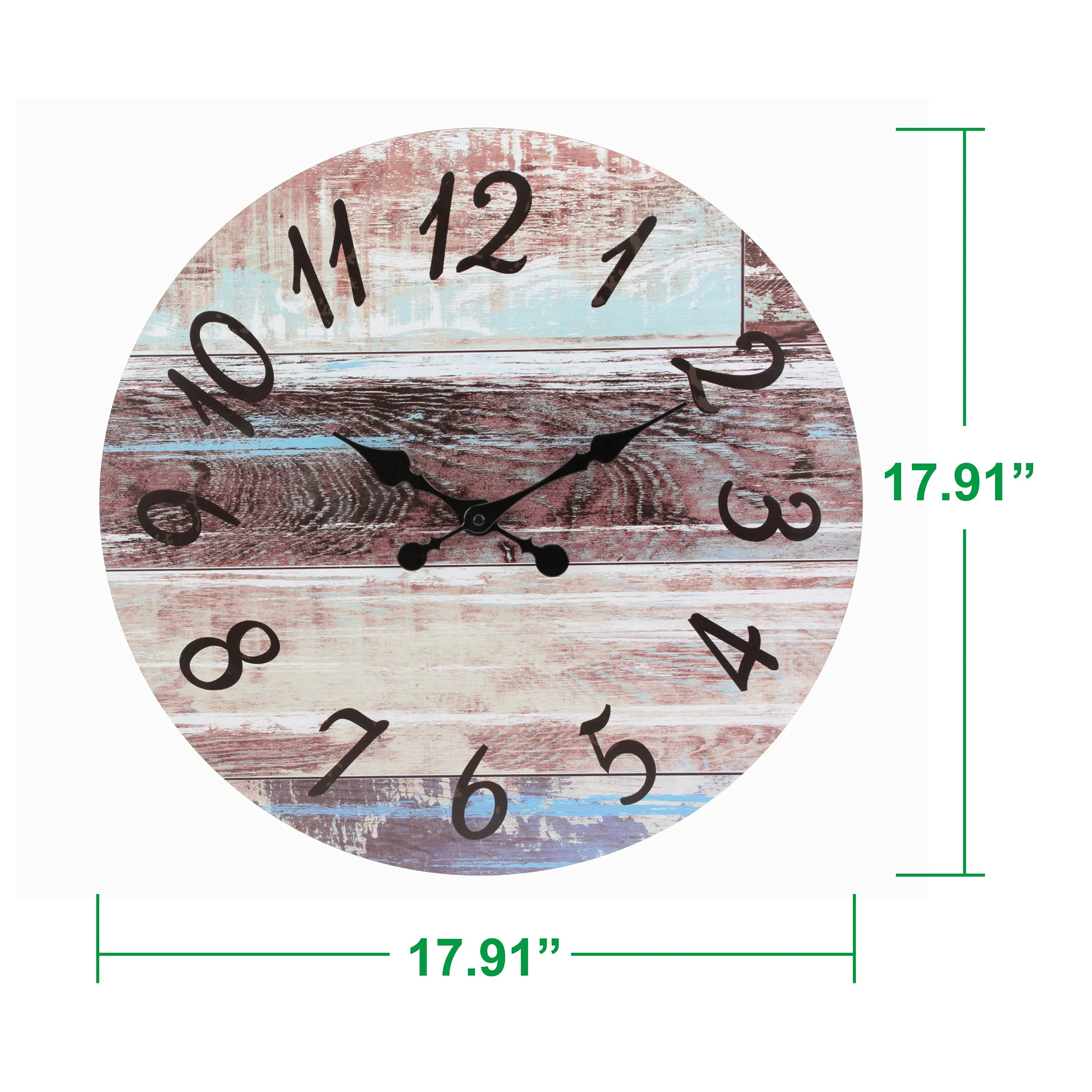 18” Round Rustic Wall Clock (WS)