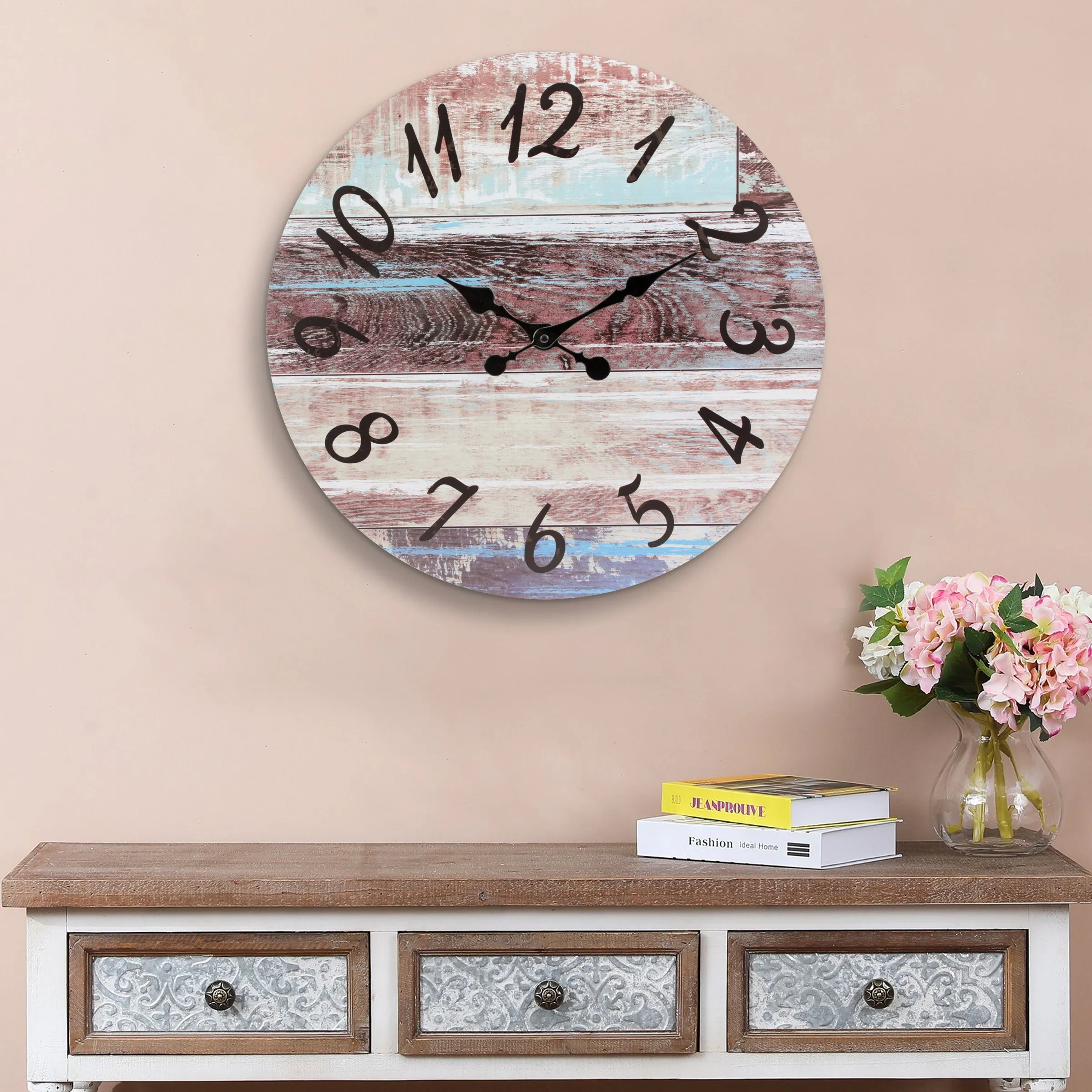 18” Round Rustic Wall Clock (WS)