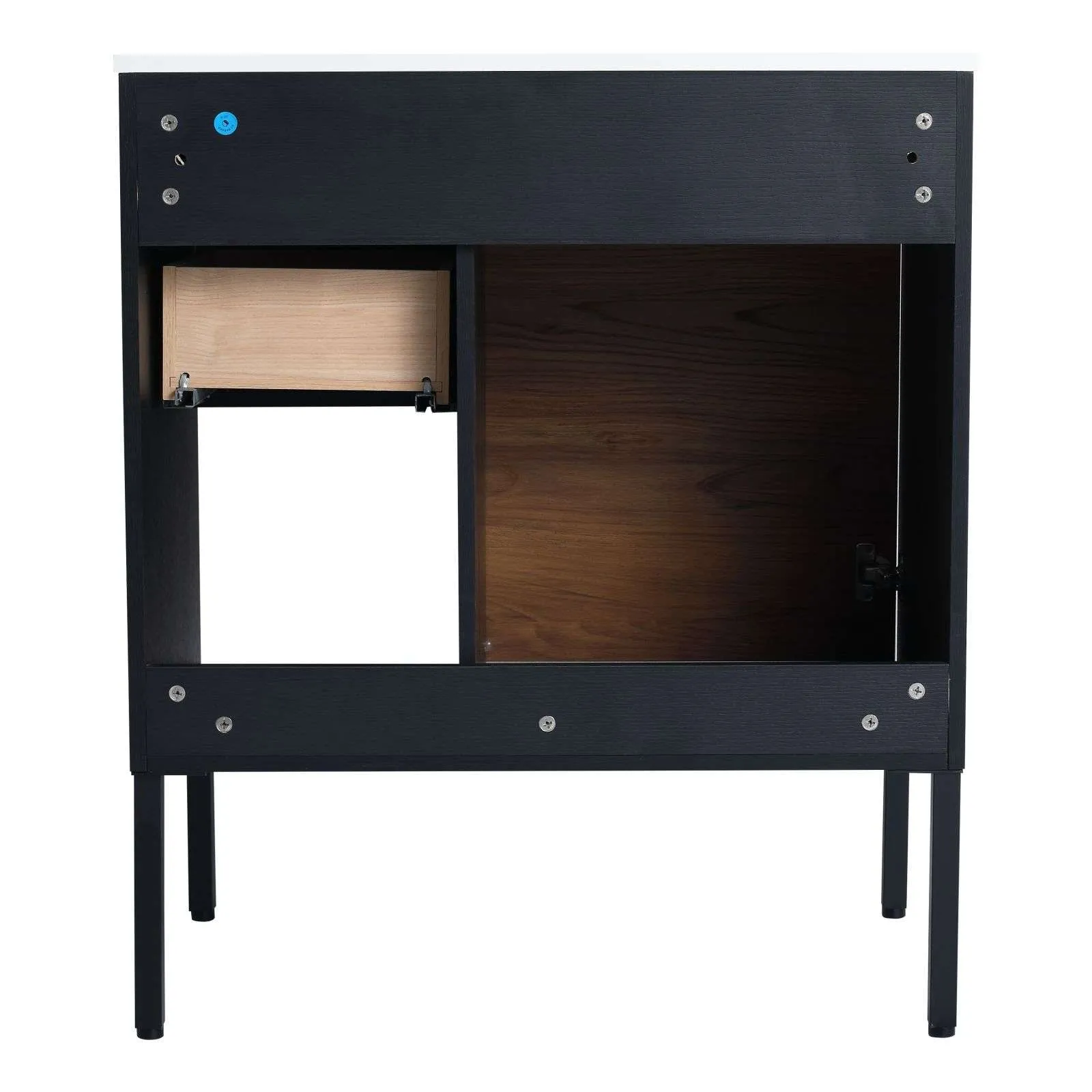 30" Bathroom Vanity with Sink, Freestanding Cabinet with Drawers & Soft Closing Doors