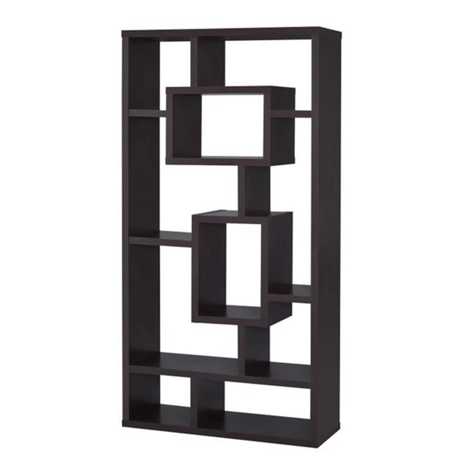 Aesthetic Fine Looking Rectangular Bookcase, Brown  By Benzara