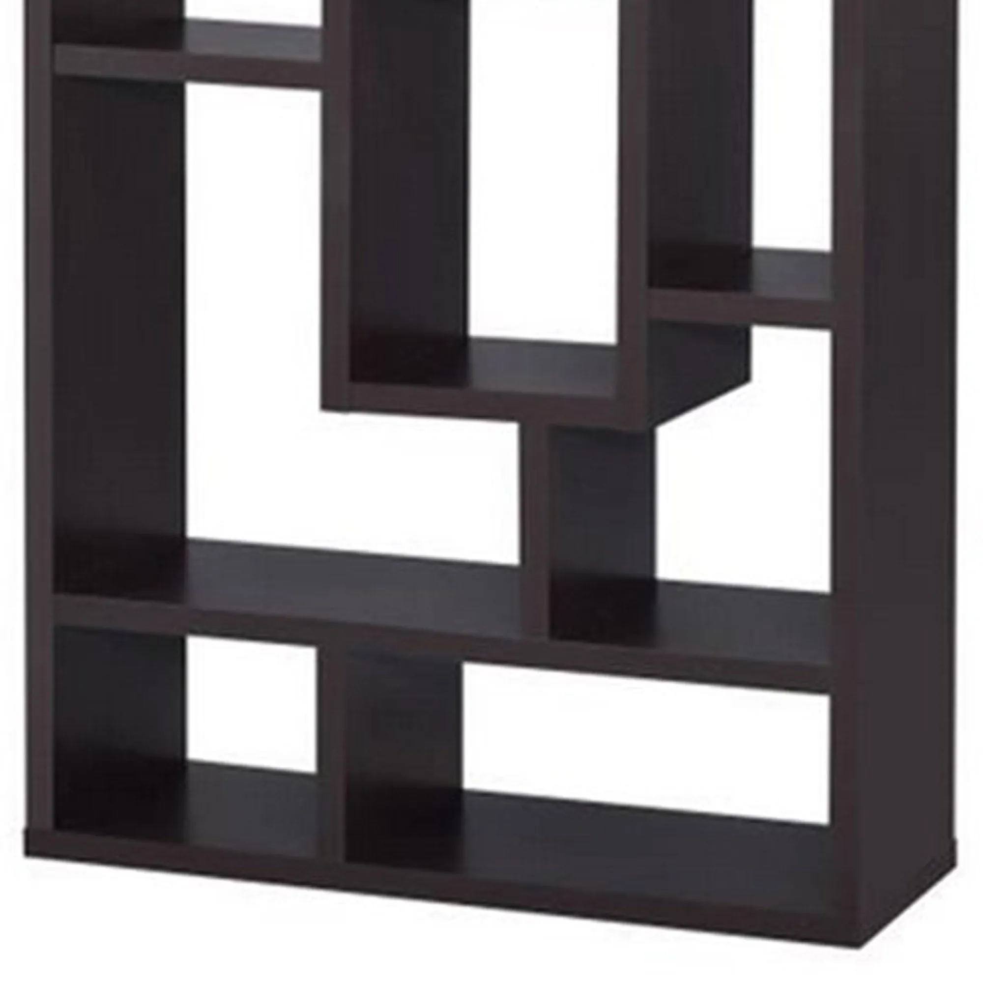Aesthetic Fine Looking Rectangular Bookcase, Brown  By Benzara