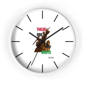 Affirmation Feminist pro choice Wall clock -  These are My Roots