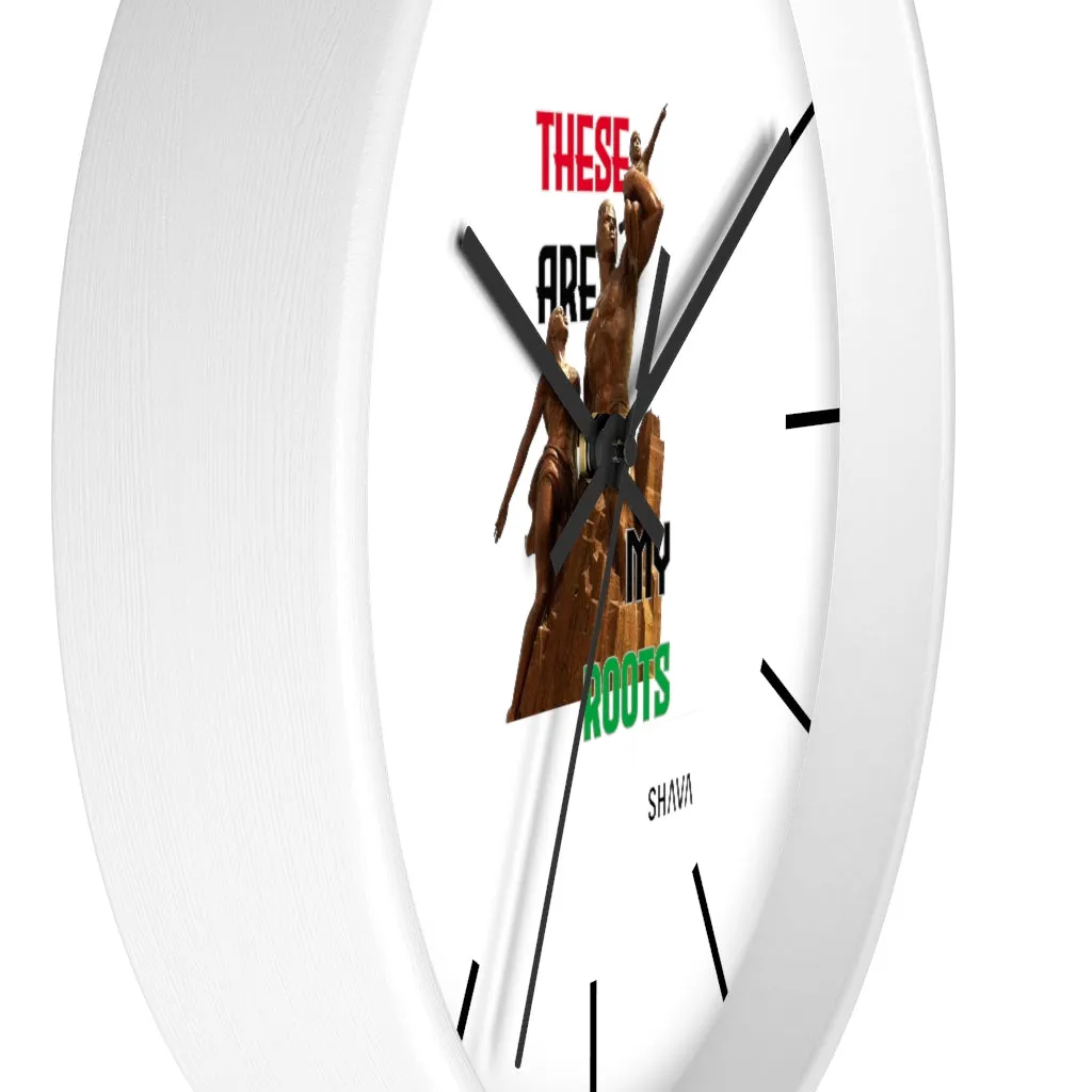 Affirmation Feminist pro choice Wall clock -  These are My Roots