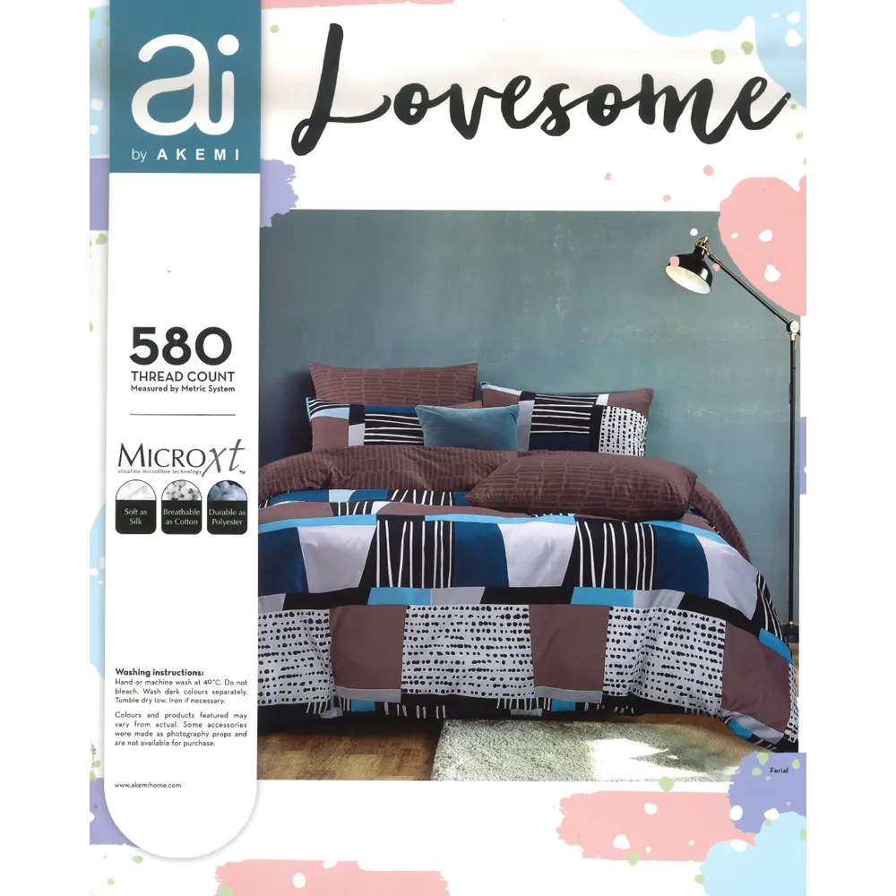 Akemi Ai Microfiber Fitted Sheet Set King Assorted Colors
