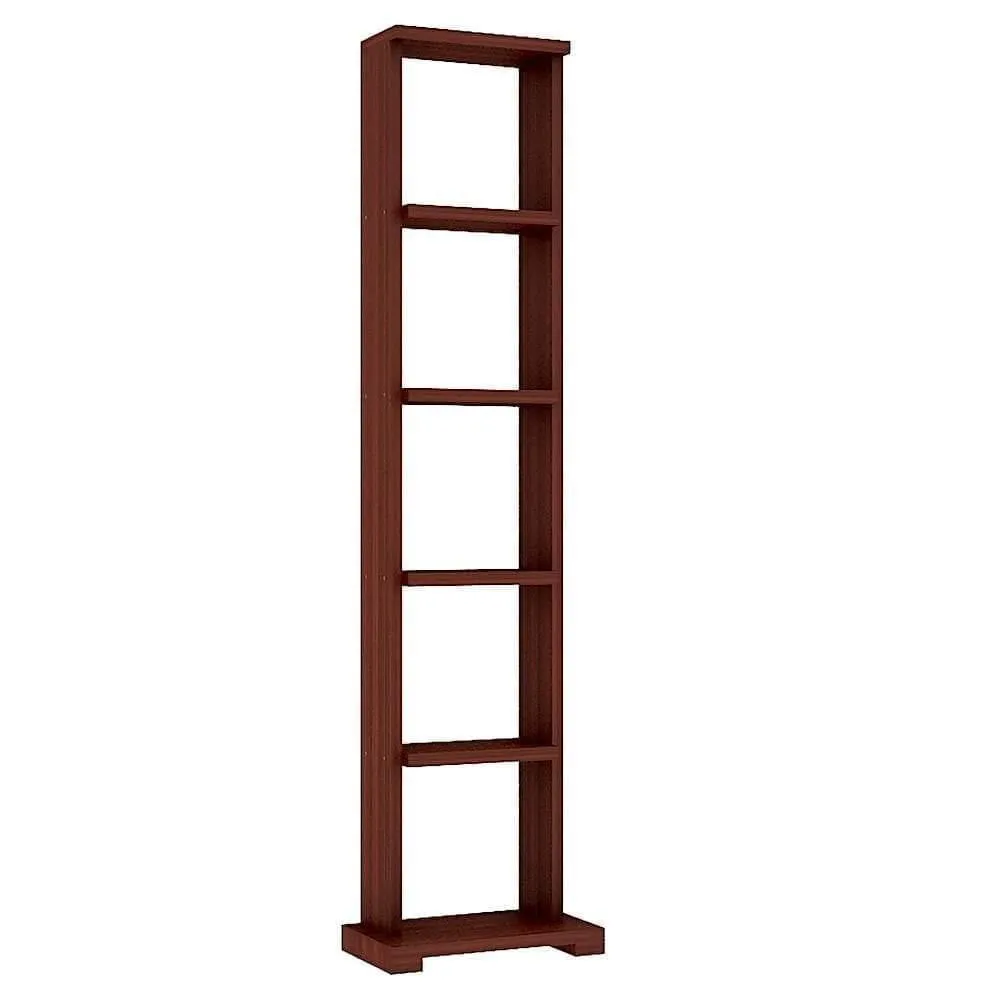 Alpha Lite Display Unit with 5 shelves, Mahogany