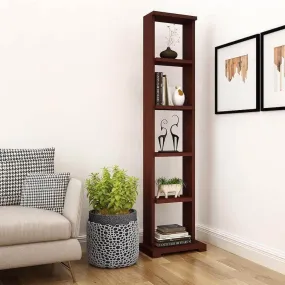 Alpha Lite Display Unit with 5 shelves, Mahogany