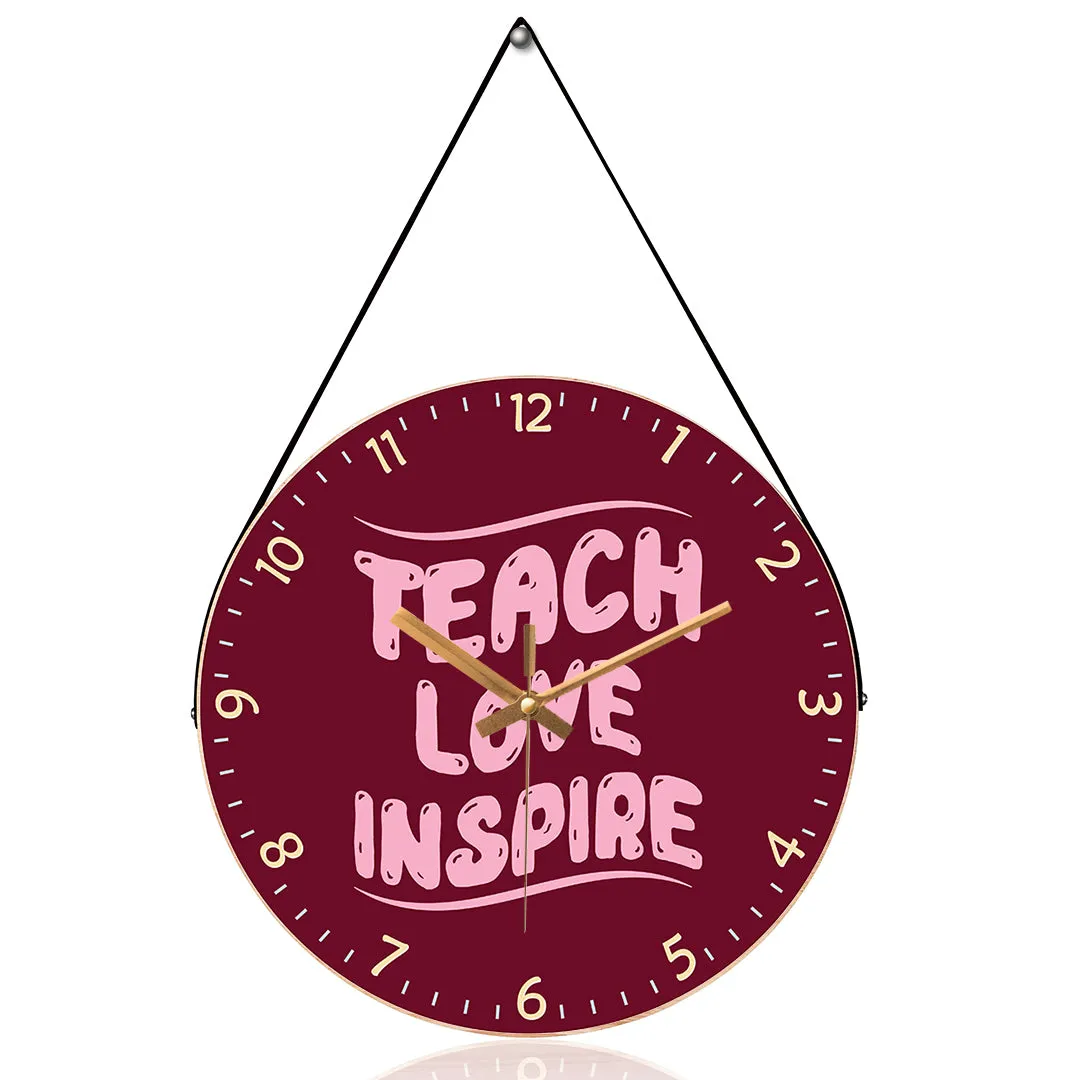 Amazing teacher quotes wall clock