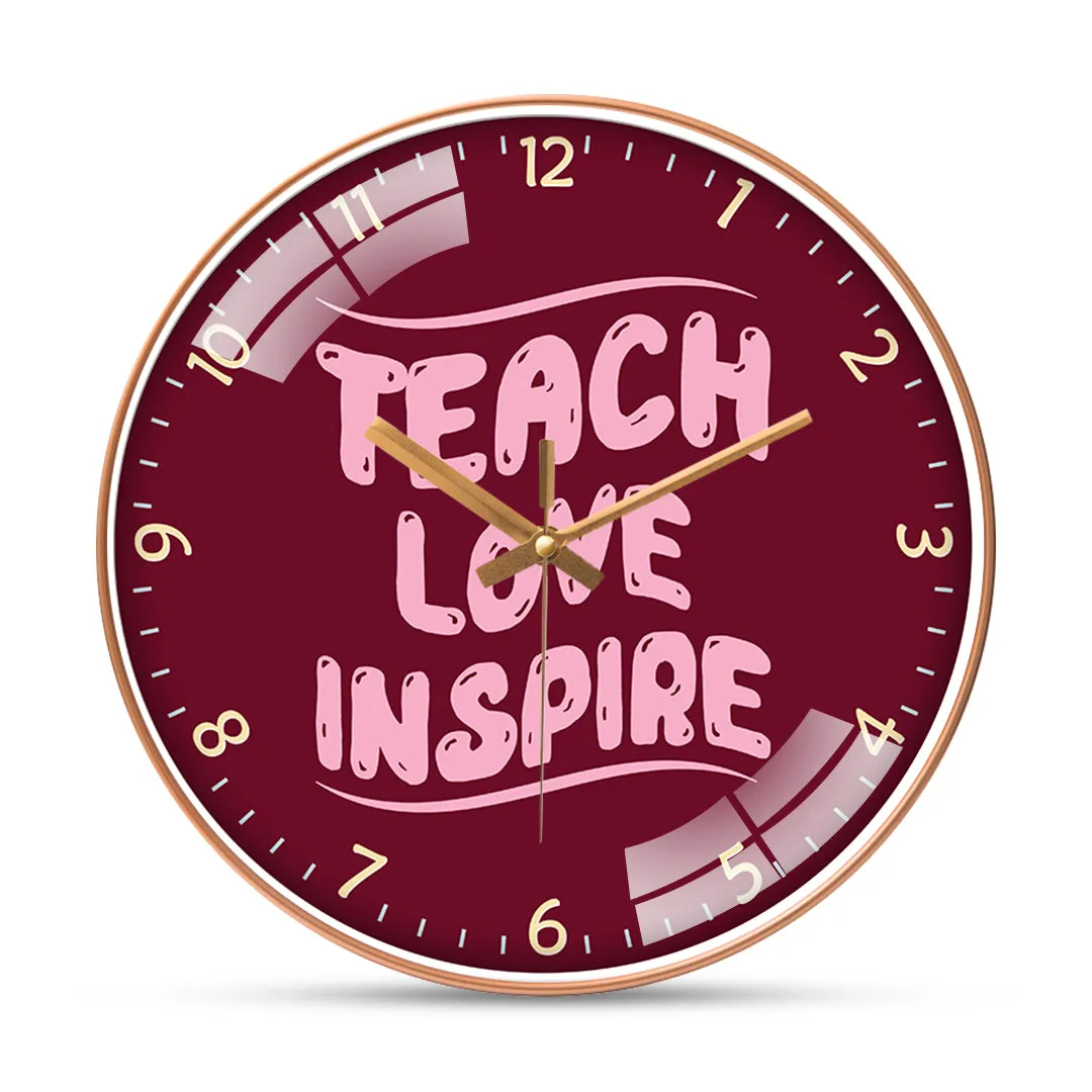 Amazing teacher quotes wall clock