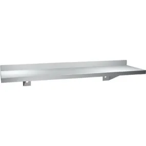 ASI 0694-16, Shelf w/Backsplash, 5" x 16", St. Stl.