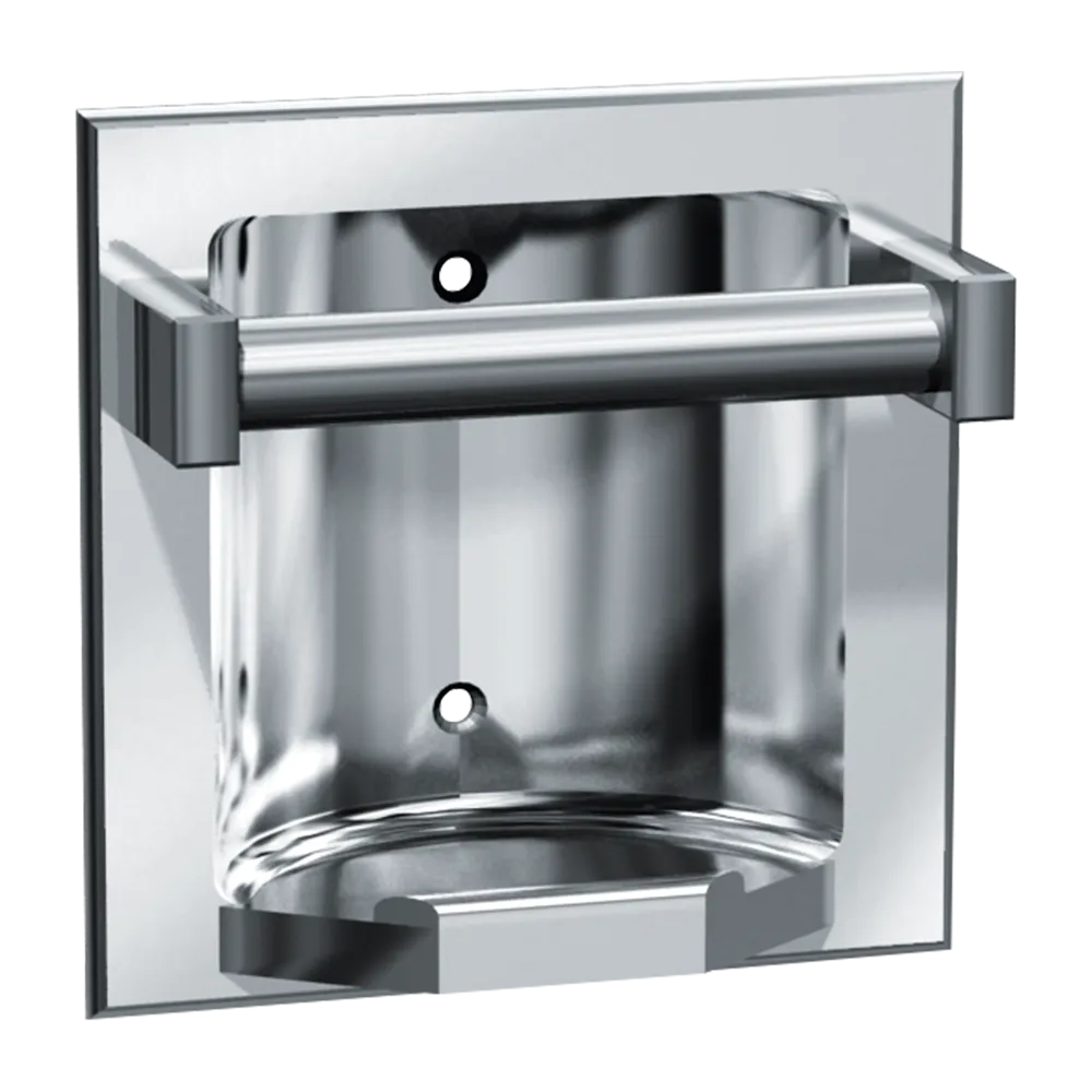 ASI 7410-S* Soap Dish W/Bar - Recessed, Satin