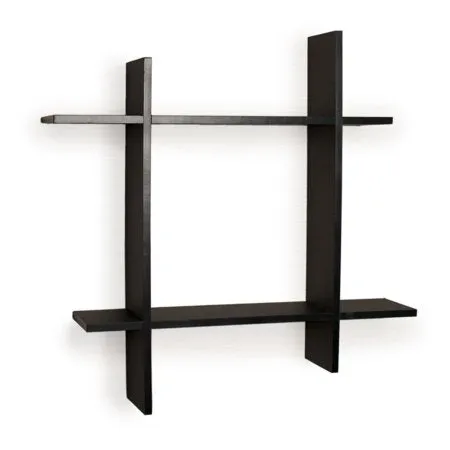 Asymmetric Laminate Square Floating Wall Shelf