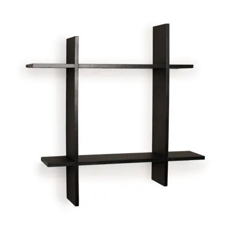 Asymmetric Laminate Square Floating Wall Shelf