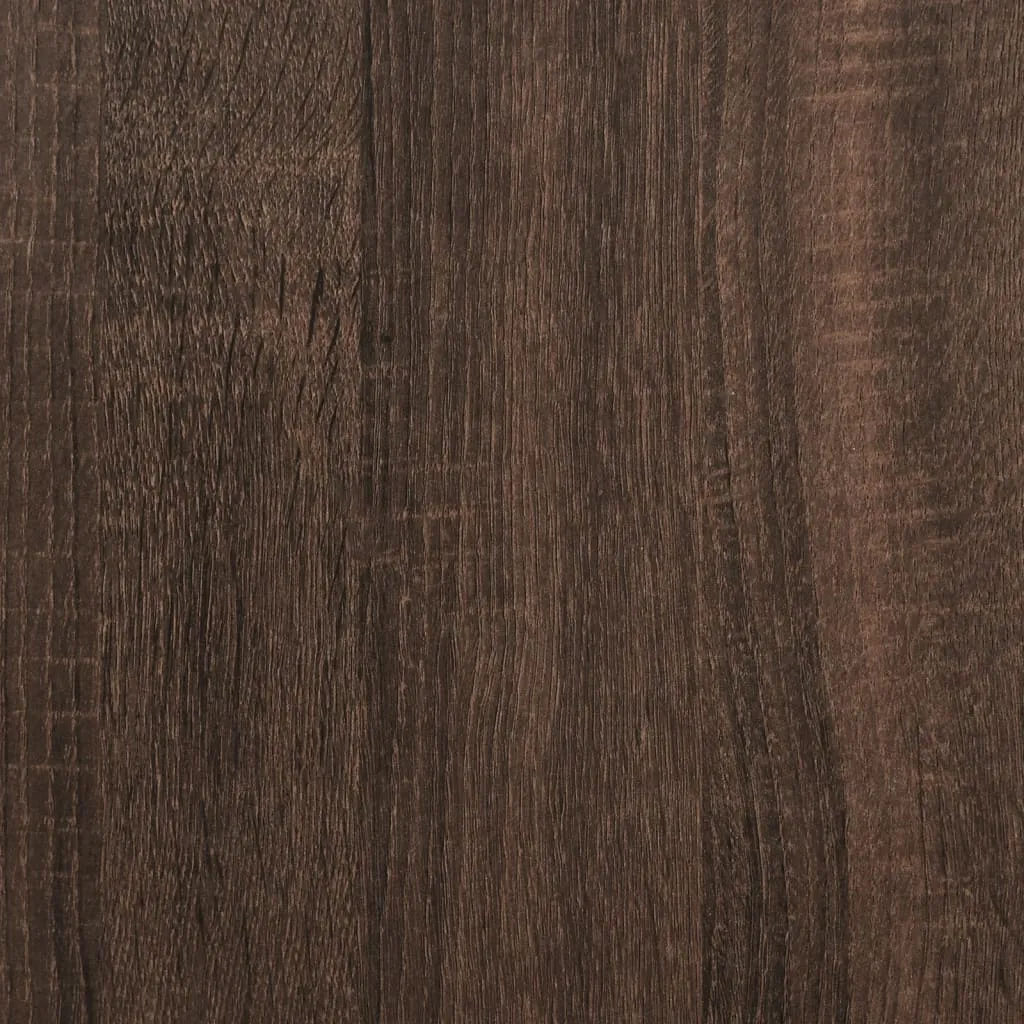 Bed Frame Brown Oak 120x190 cm Small Double Engineered Wood