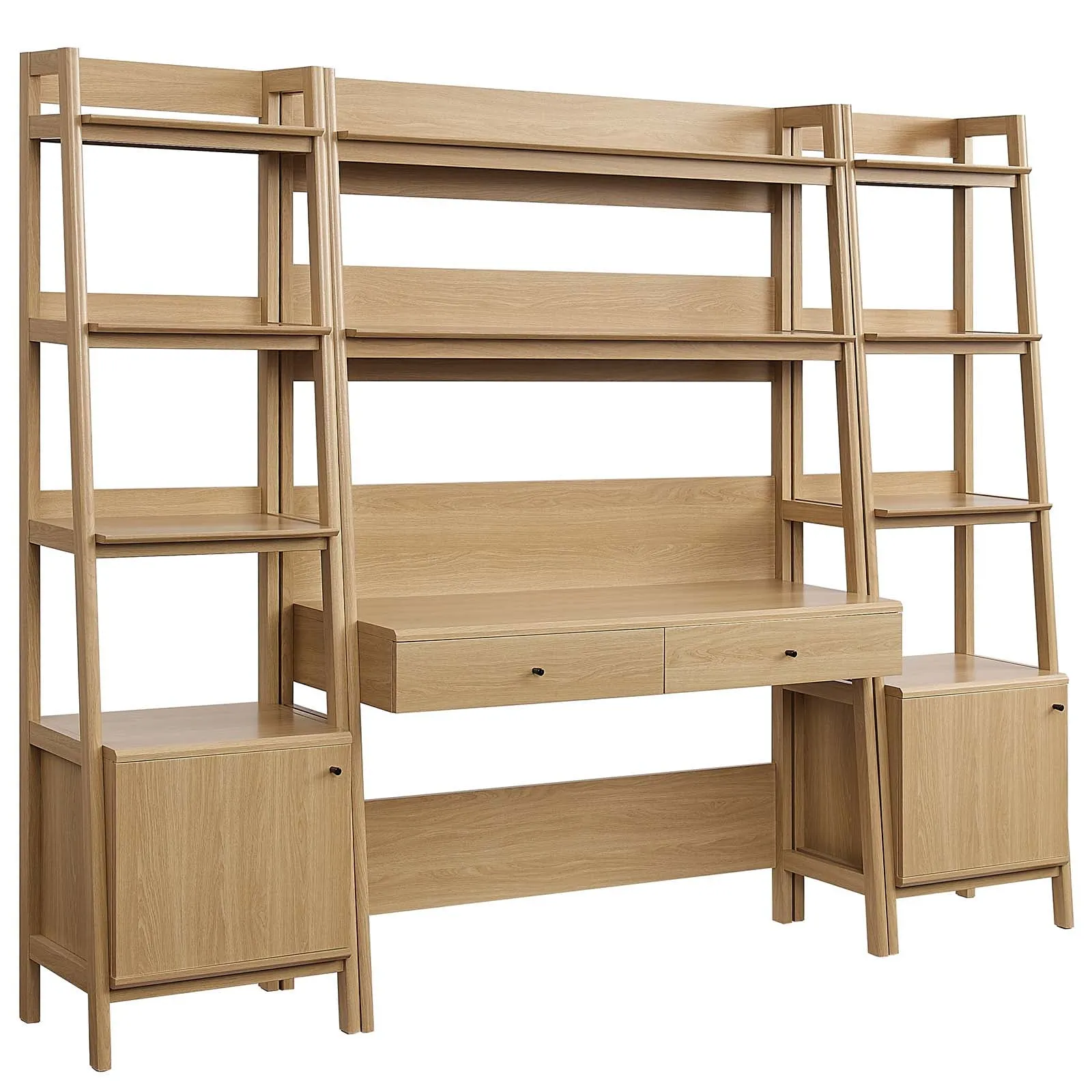 Bixby 3-Piece Wood Office Desk and Bookshelf By Modway - EEI-6114