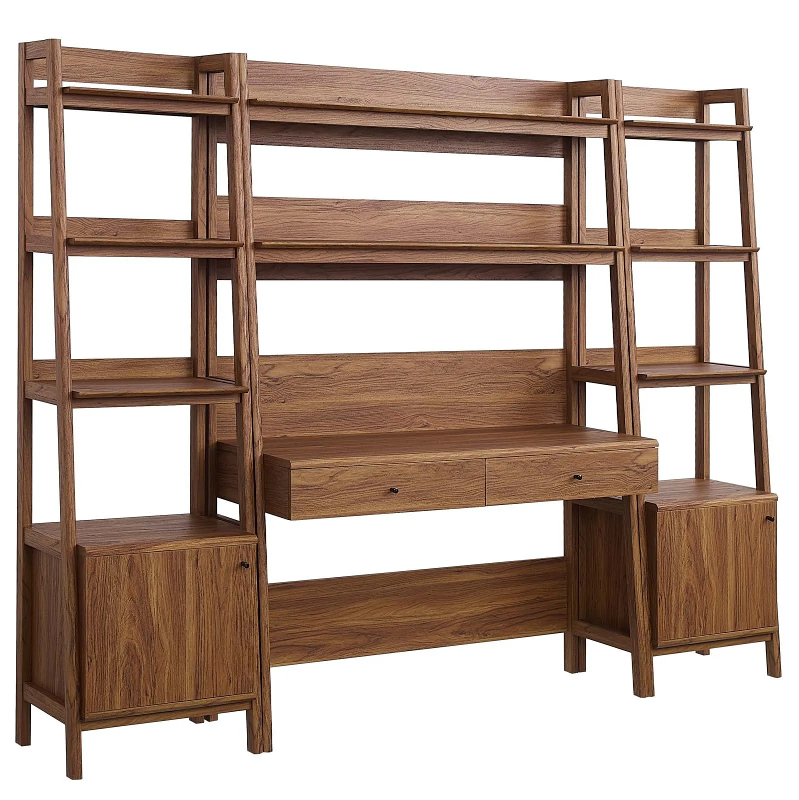 Bixby 3-Piece Wood Office Desk and Bookshelf By Modway - EEI-6114