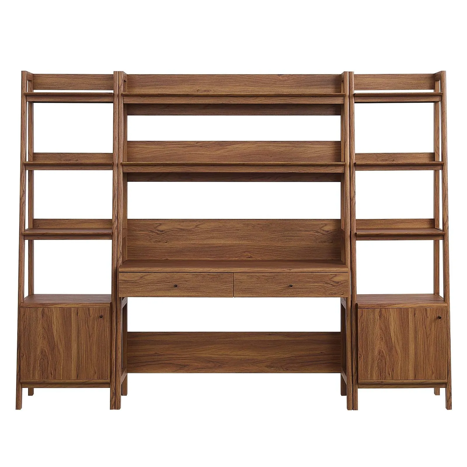 Bixby 3-Piece Wood Office Desk and Bookshelf By Modway - EEI-6114
