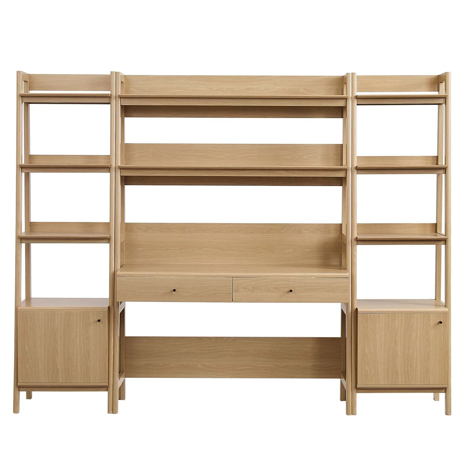 Bixby 3-Piece Wood Office Desk and Bookshelf By Modway - EEI-6114