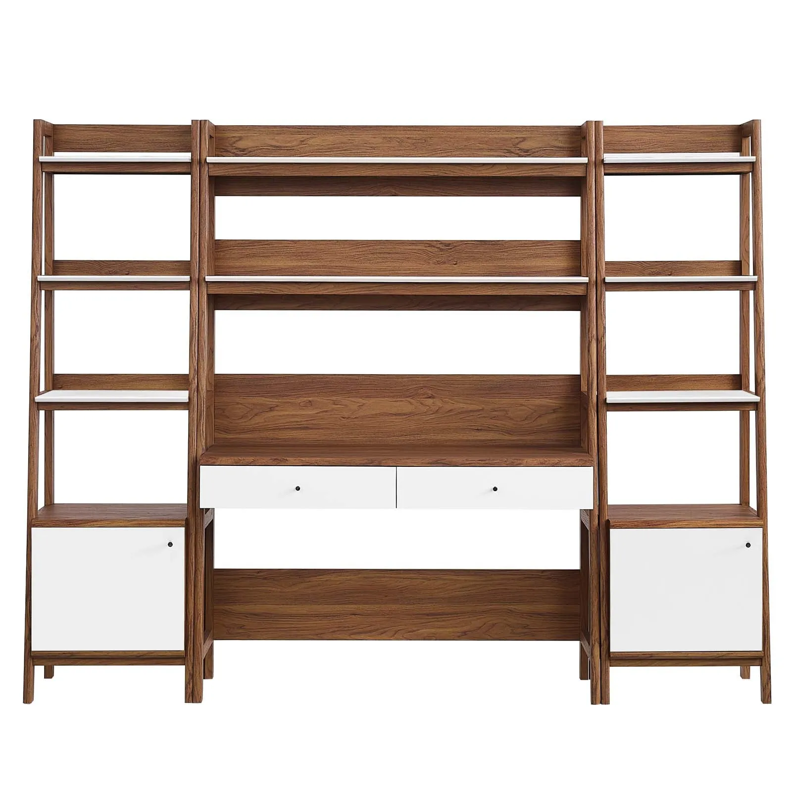 Bixby 3-Piece Wood Office Desk and Bookshelf By Modway - EEI-6114