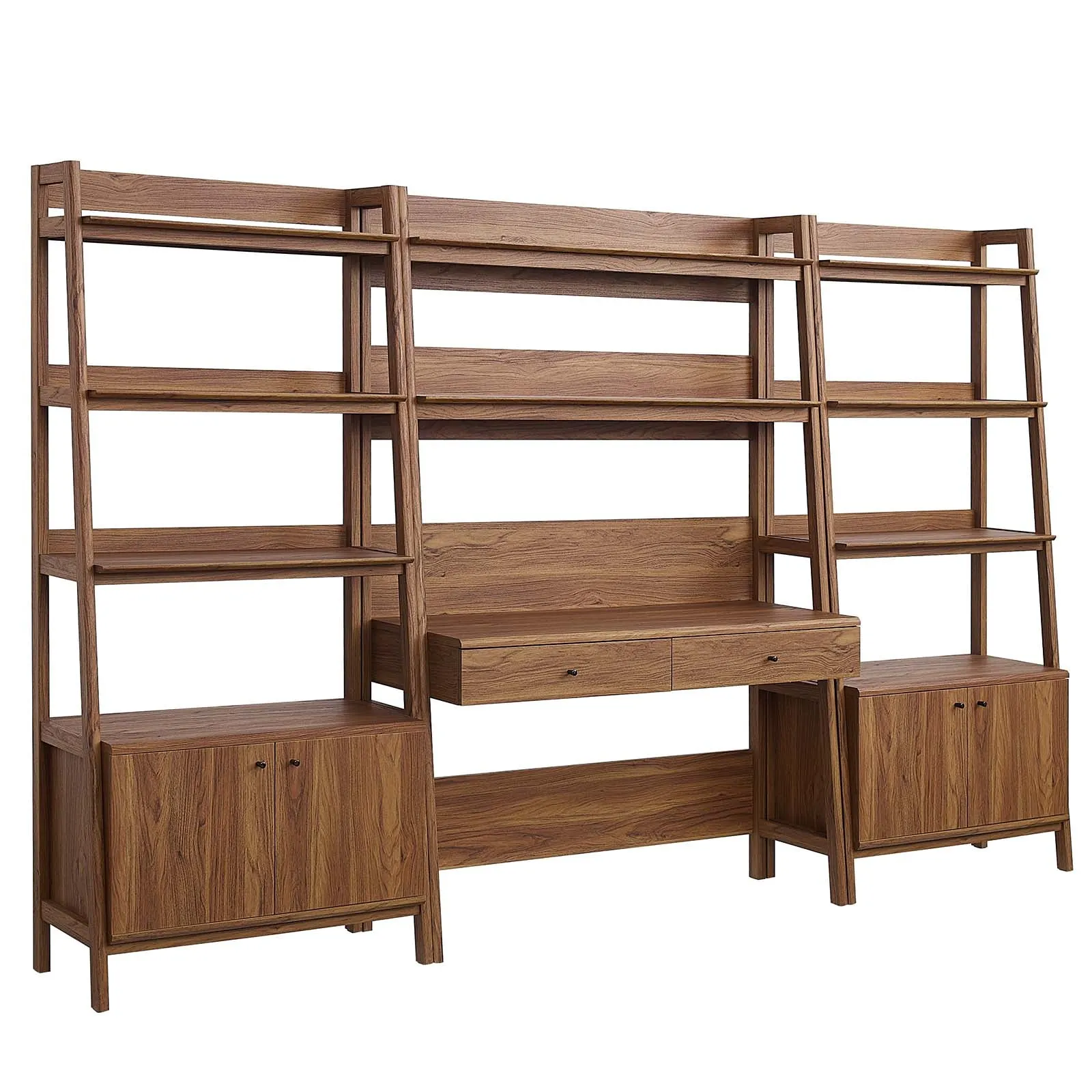 Bixby 3-Piece Wood Office Desk and Bookshelf By Modway - EEI-6115