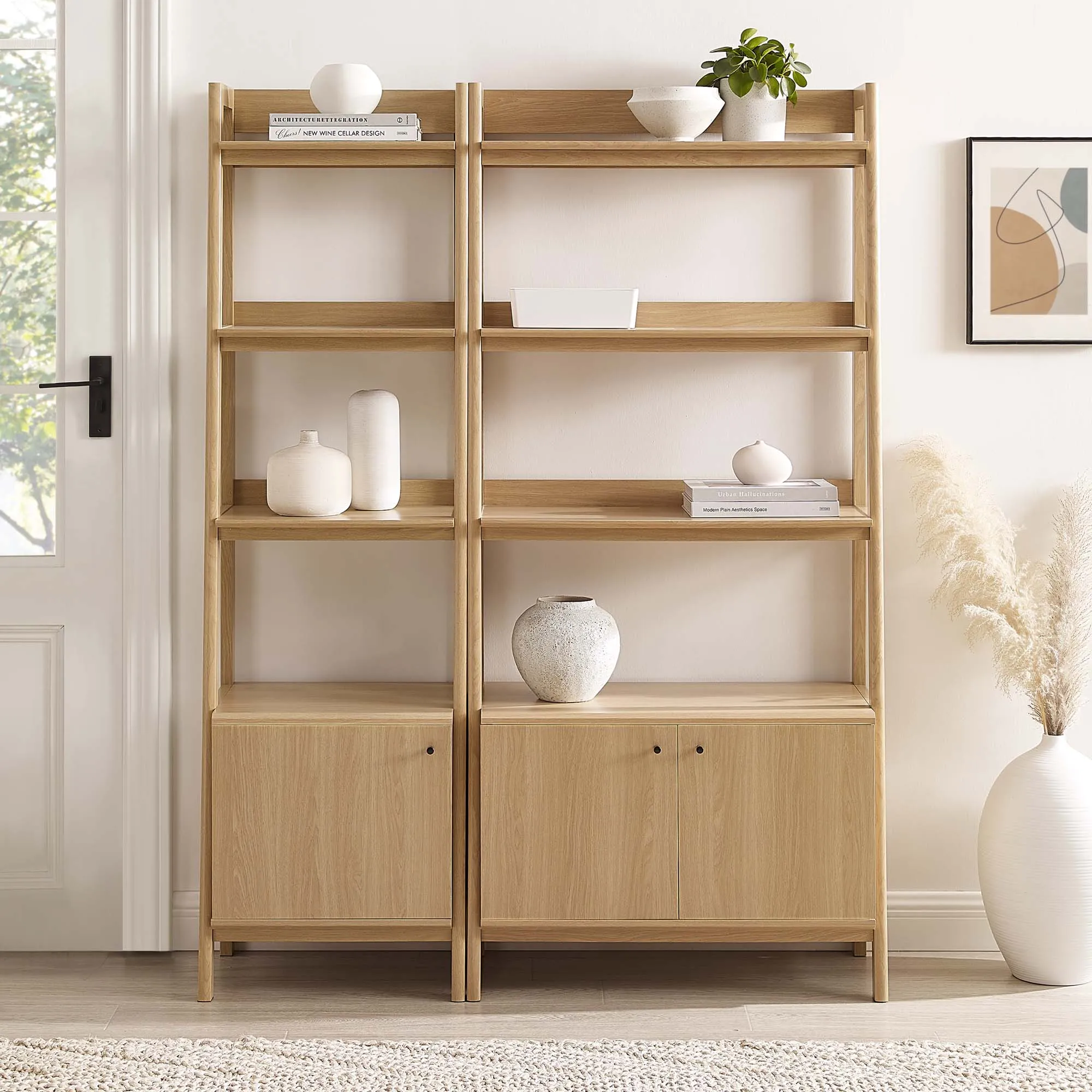 Bixby Wood Bookshelves - Set of 2 by Modway