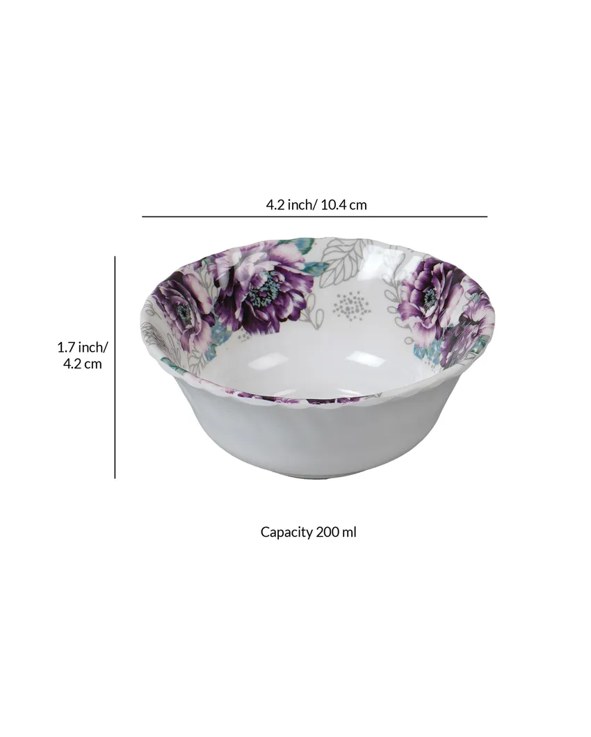Chic Floral Patterned Melamine Dinnerware | Pack of 41pcs
