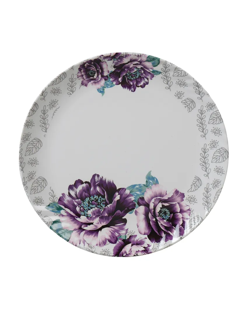 Chic Floral Patterned Melamine Dinnerware | Pack of 41pcs