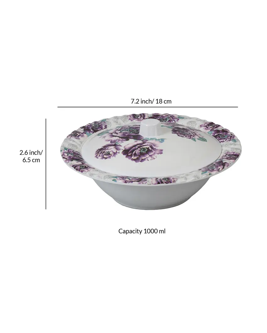 Chic Floral Patterned Melamine Dinnerware | Pack of 41pcs