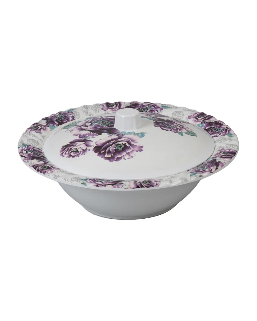 Chic Floral Patterned Melamine Dinnerware | Pack of 41pcs