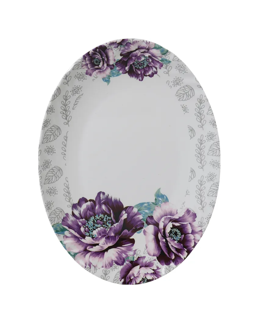Chic Floral Patterned Melamine Dinnerware | Pack of 41pcs