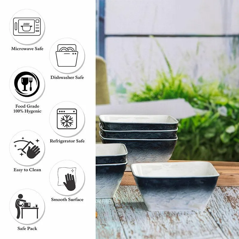 Clover Blue Snack Bowl (350 ML) - Set Of Six