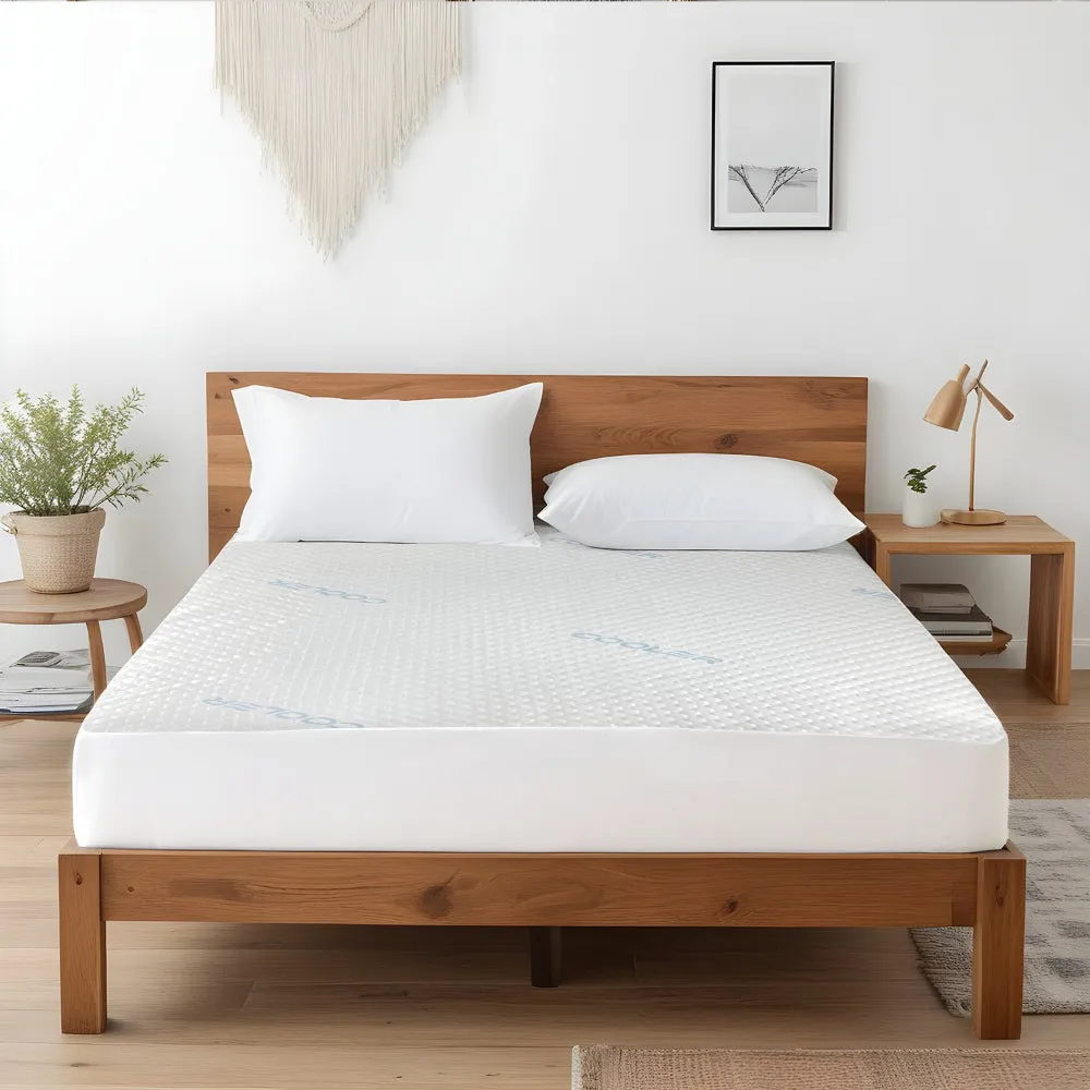 Cotton Home Coolant Blue  Waterproof  Mattress Protector