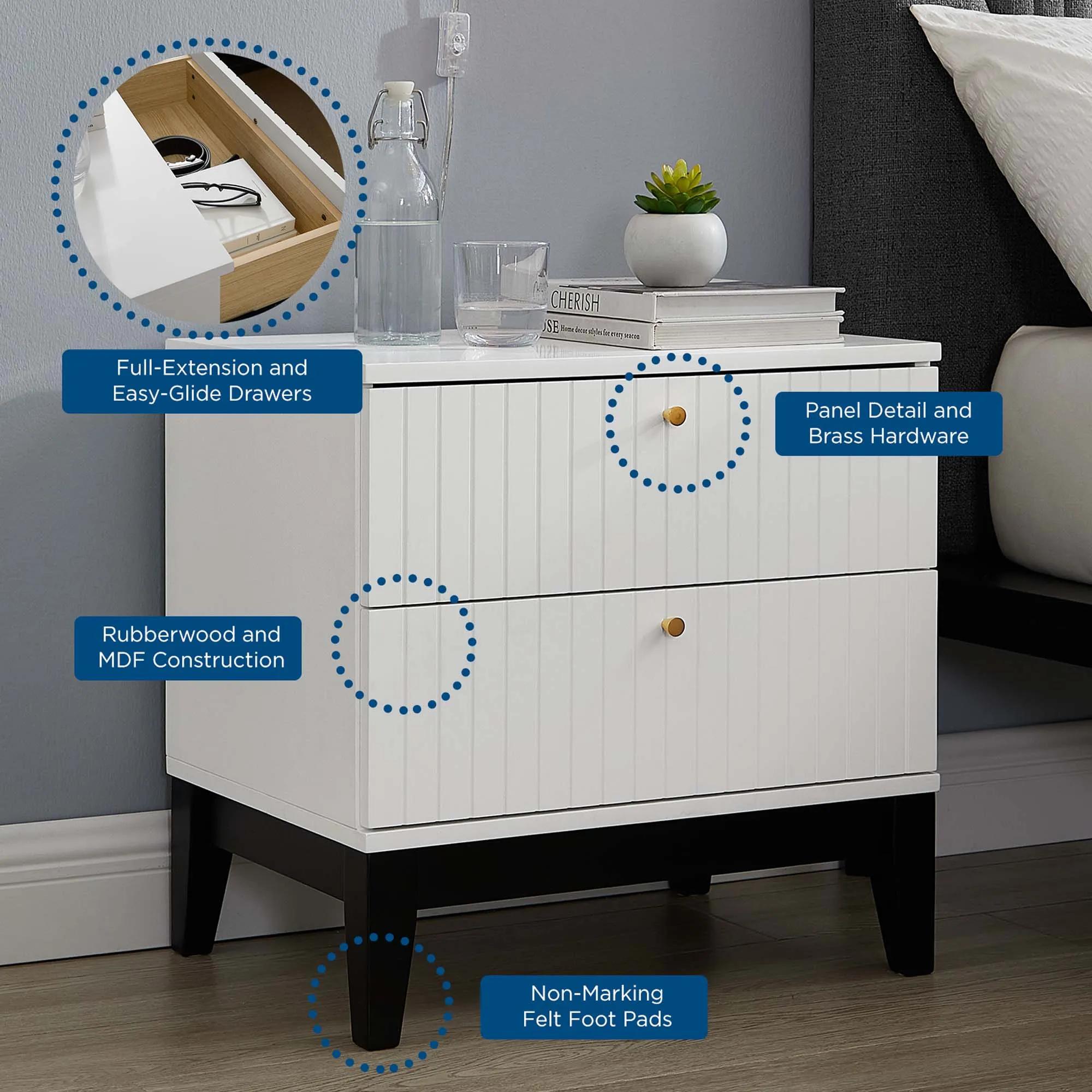 Dakota Nightstand by Modway