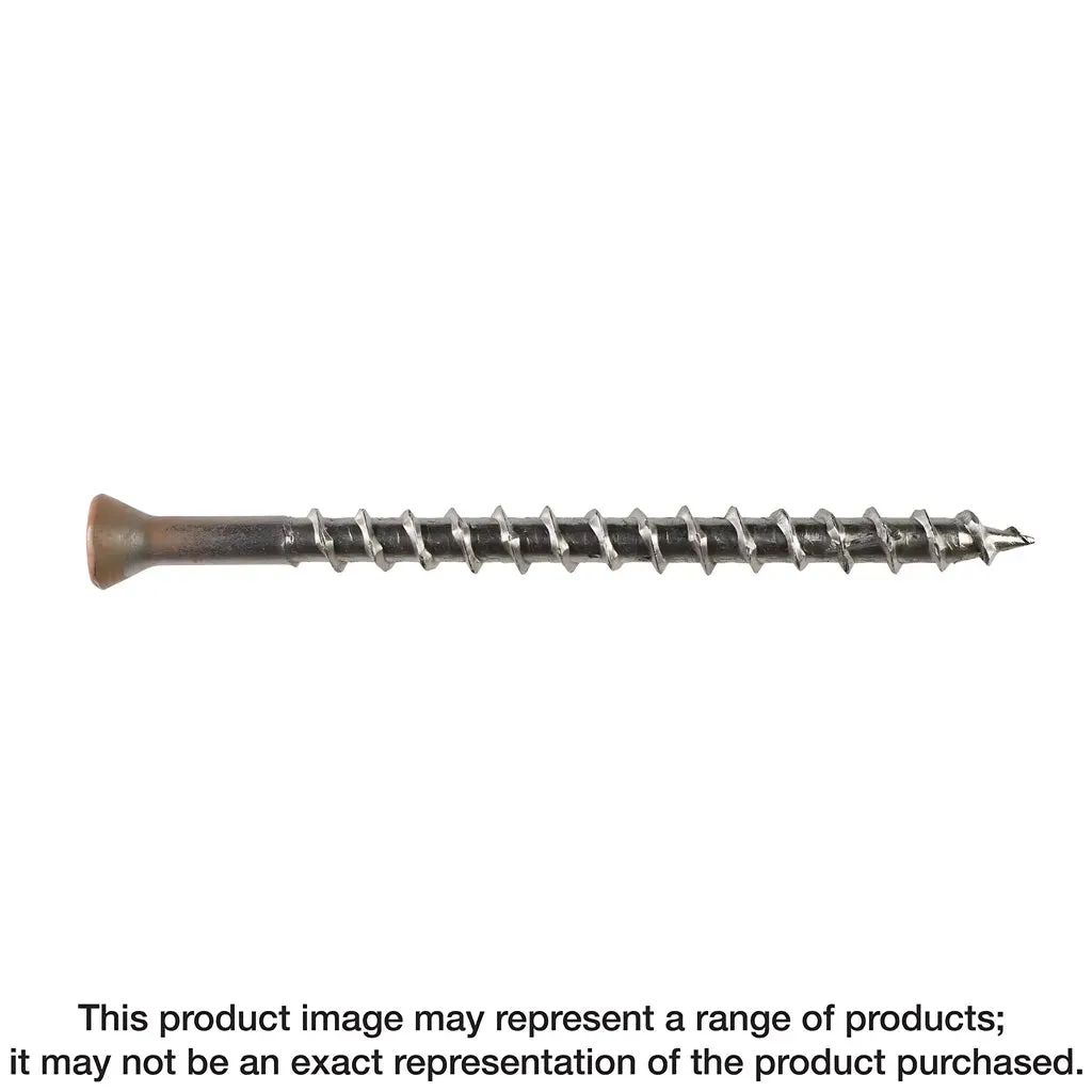 Deck-Drive DWP WOOD SS Screw - #10 x 2-1/2 in. T25, Trim Head, Type 305, Tan 03 (350-Qty) (Pack of 6)