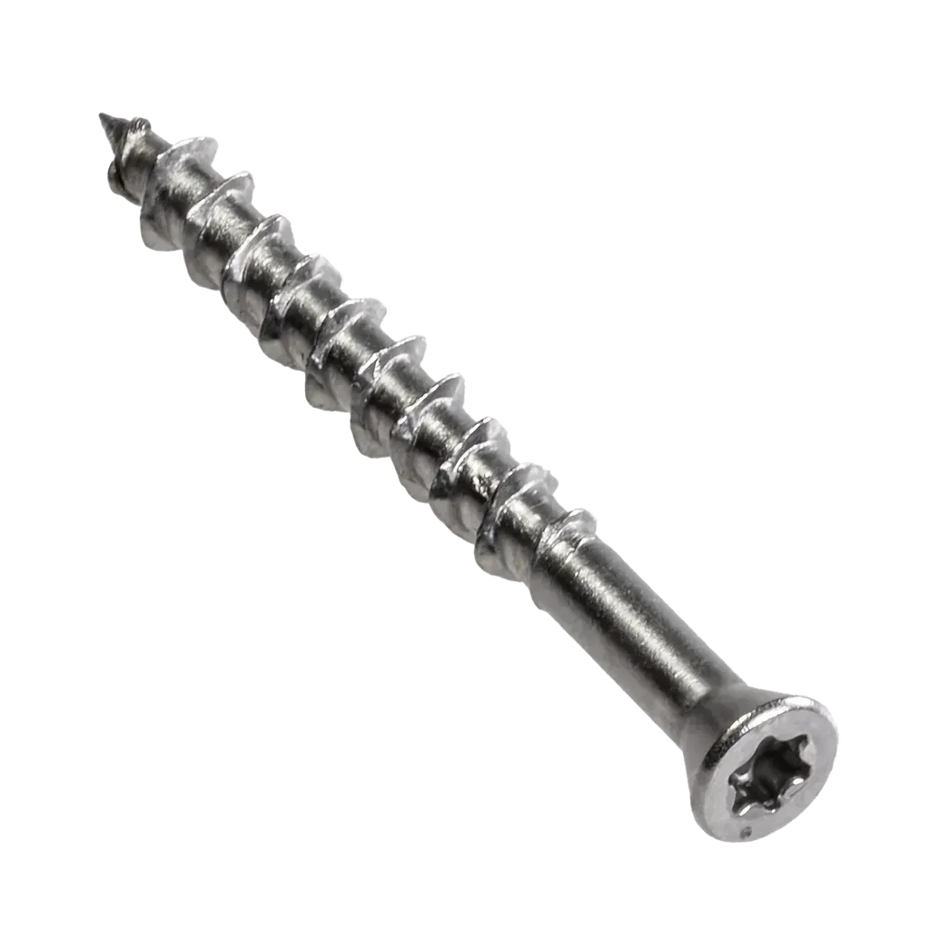 Deck-Drive DWP WOOD SS Screw - #7 x 1-5/8 in. T-15, Trim Head, Type 316 (100-Qty) (Pack of 4)