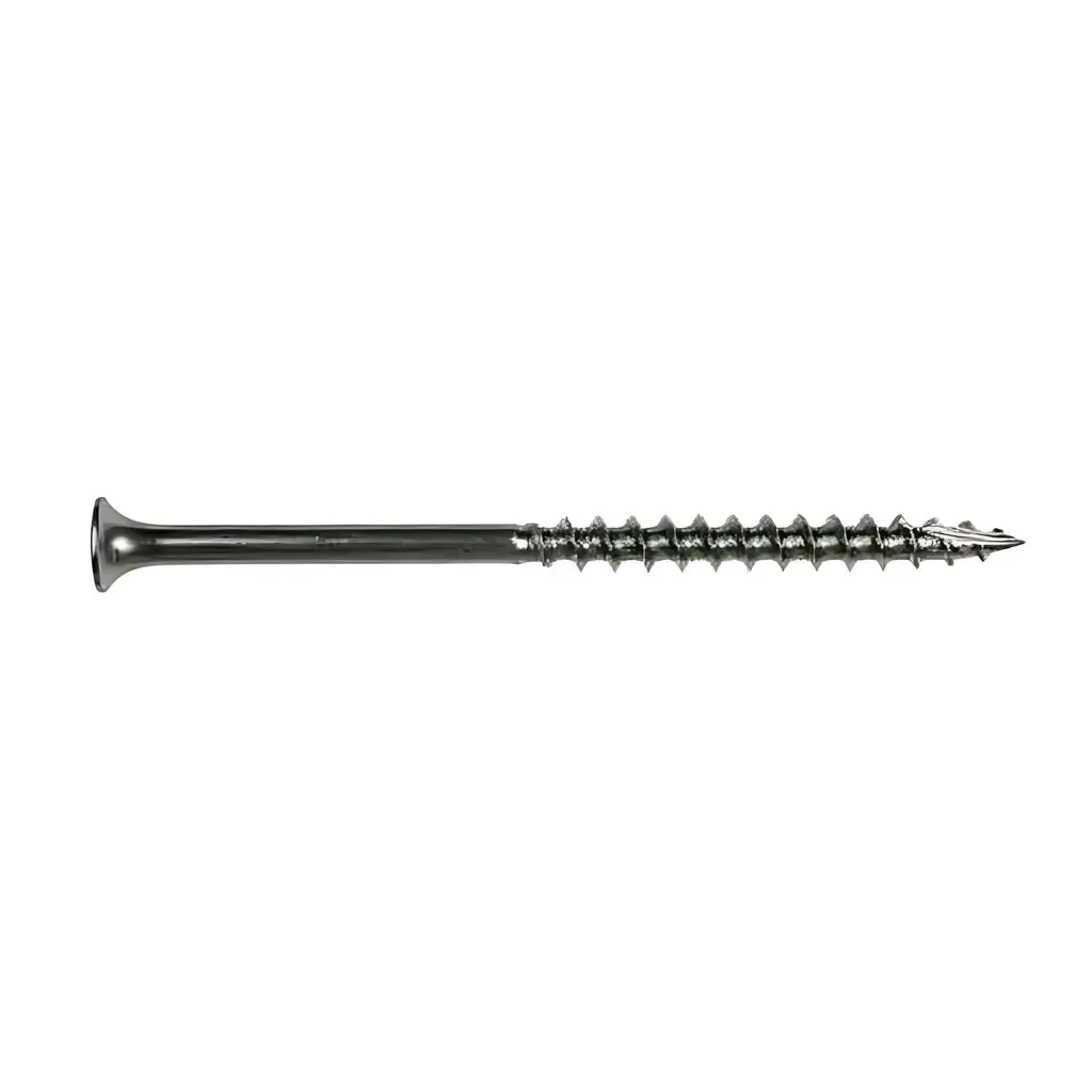 Deck-Drive DWP WOOD SS Screw - #8 x 1-5/8 in. T-20, Flat Head, Type 316 (100-Qty)