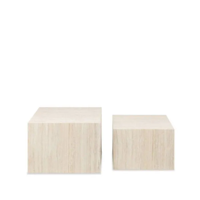 Dice Coffee Tables 2 pce Set - Square