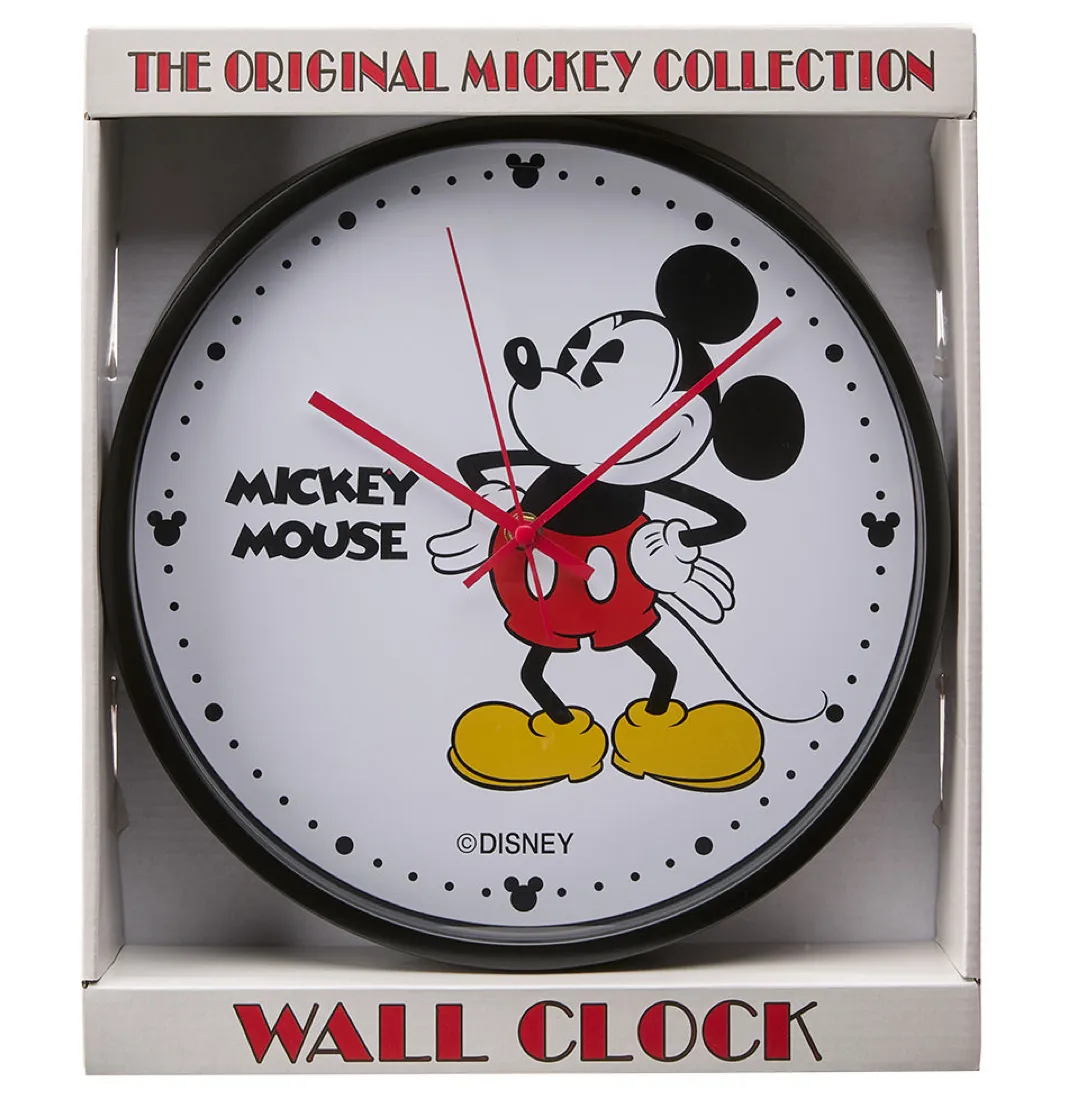 Disney Mickey Mouse 30cm Wall Clock - Black