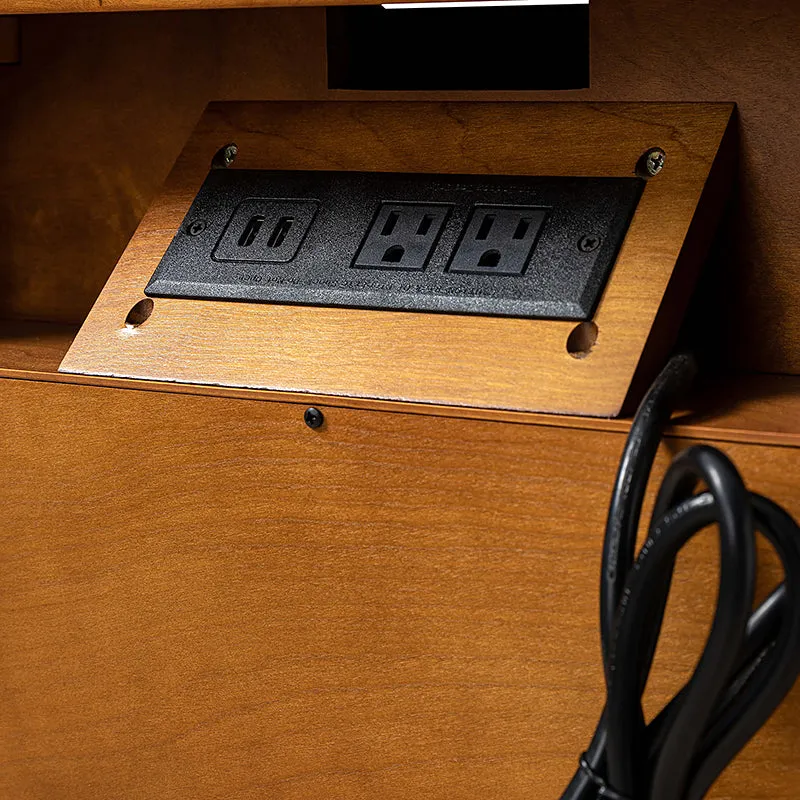 Doris 2 - Drawer Nightstand with Built-in Outlets