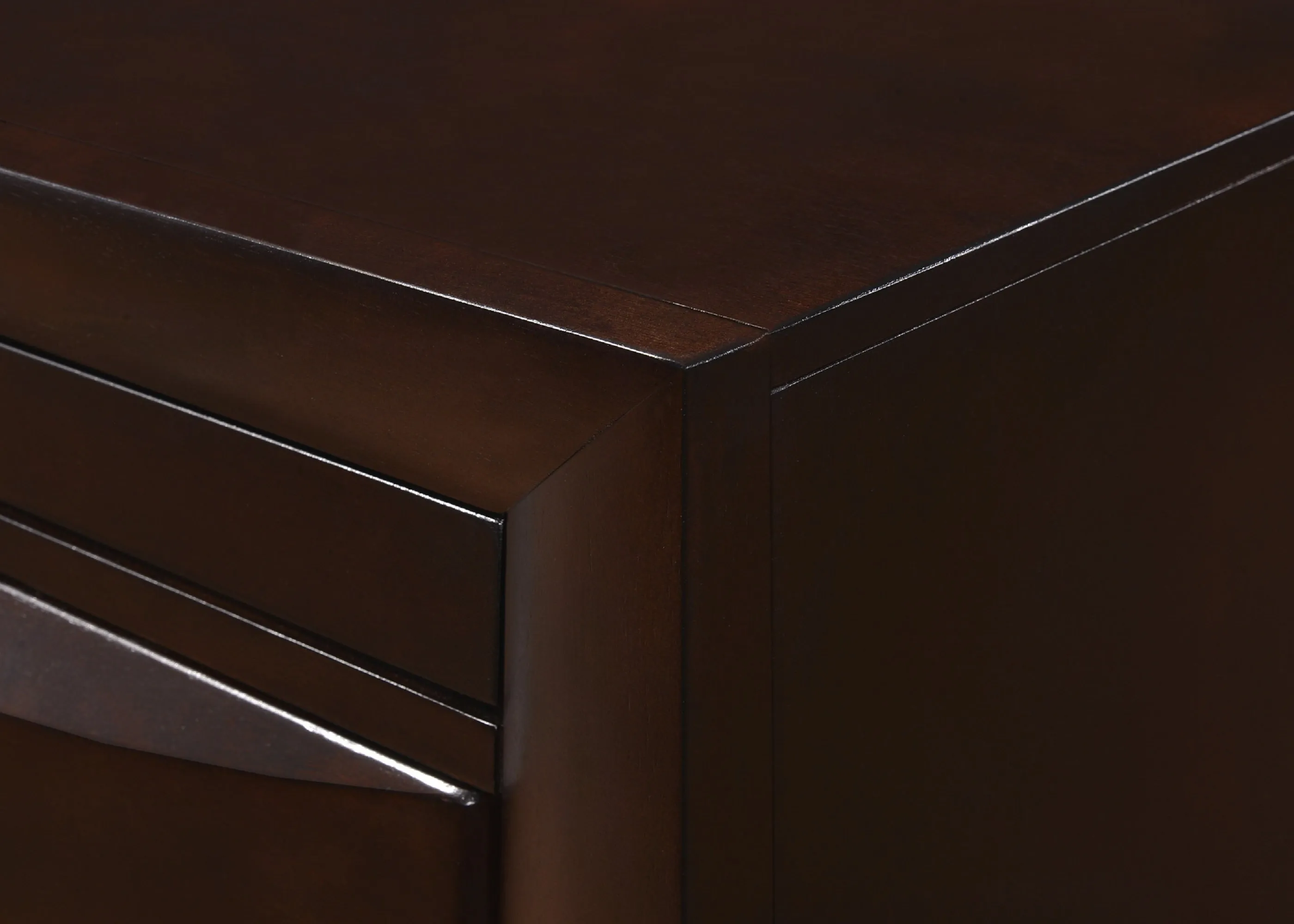 Duso Solid Wood 2 Drawer Nightstand - Brown