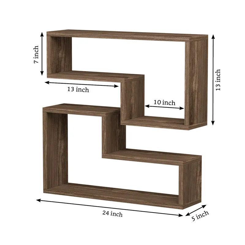 Emyona Wall Shelf - Brown