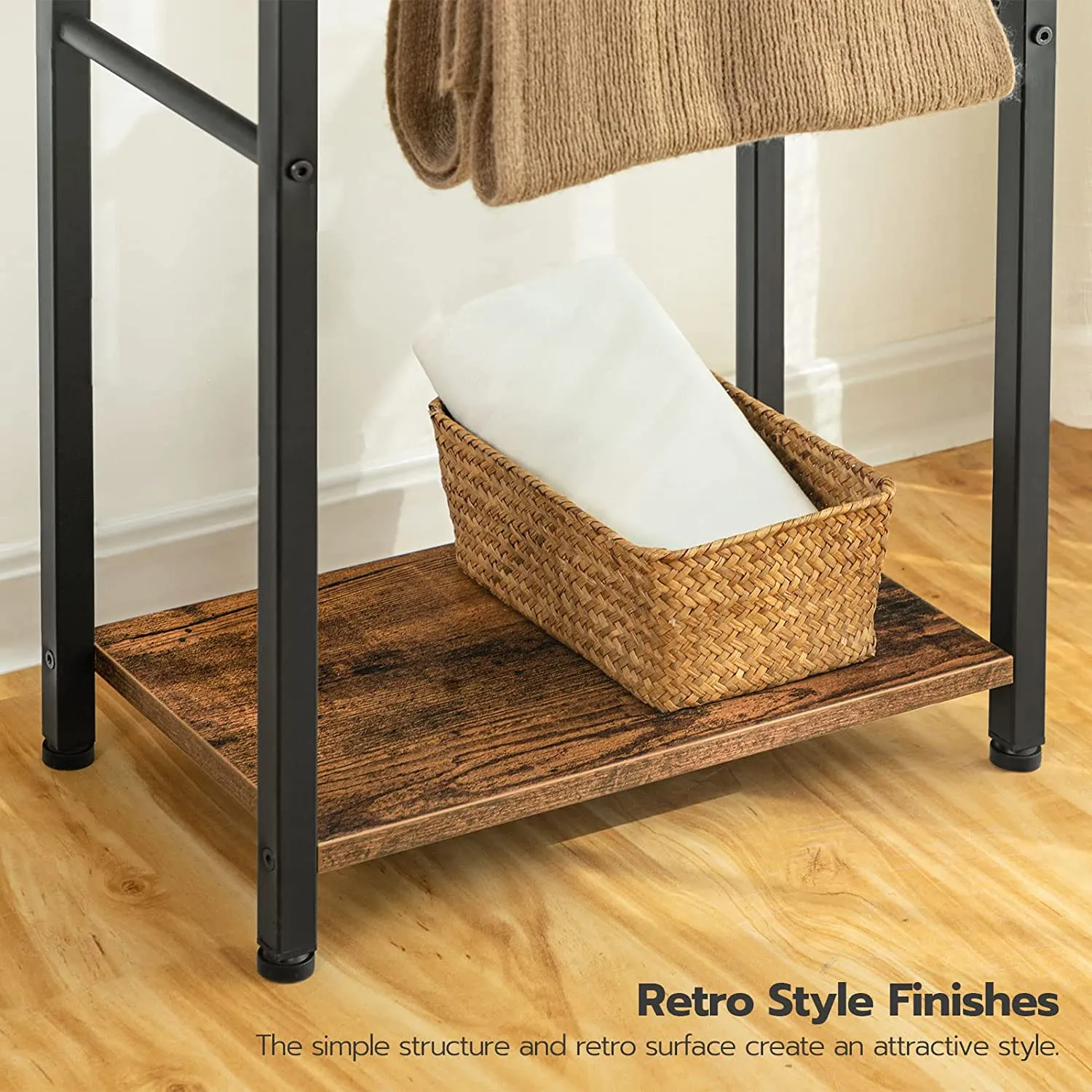 Freestanding Towel Rack, 2 Tier Freestanding Towel Holder