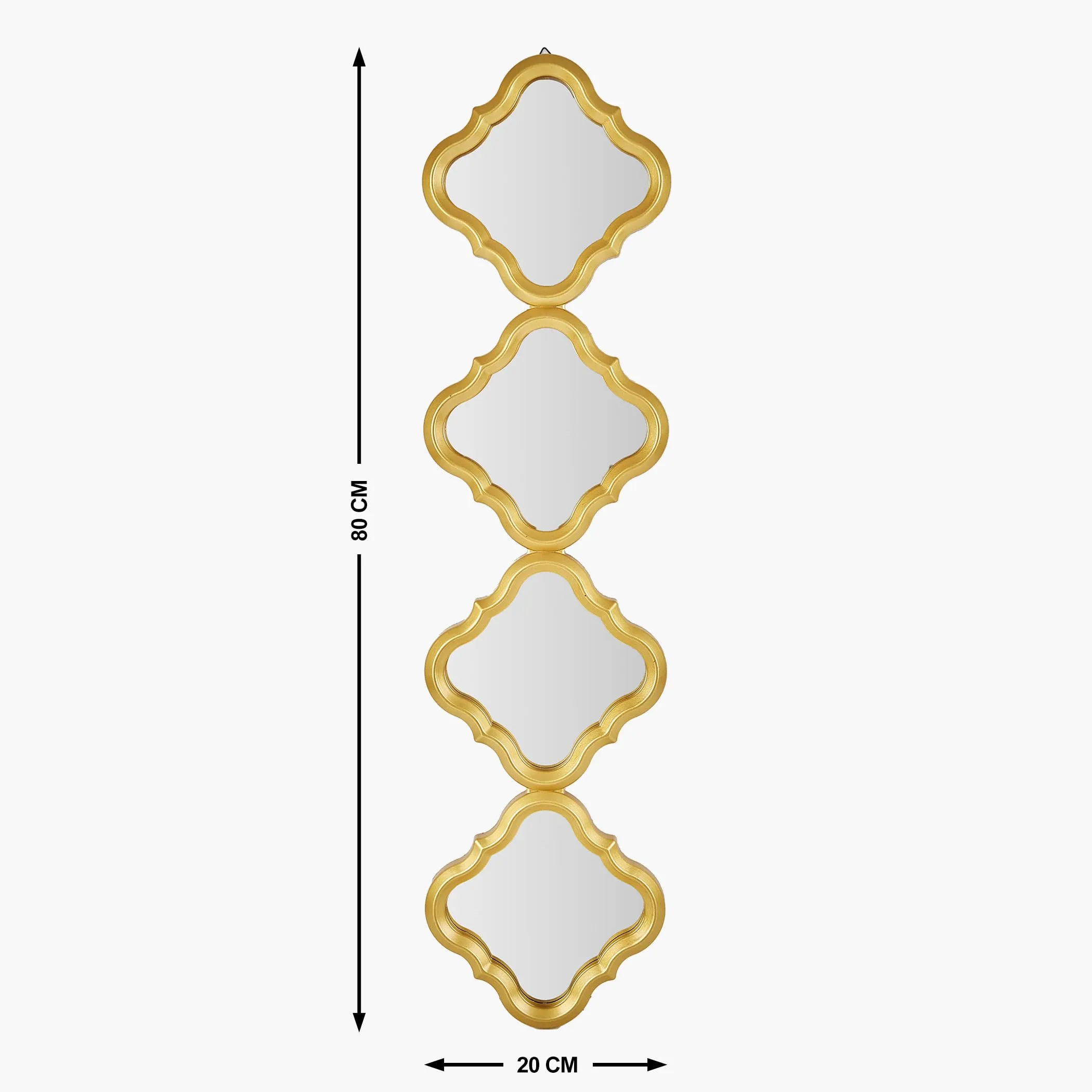 Home Centre DW24 S2 Mordern Mirror SET-1B-80X20X2CM-GLD