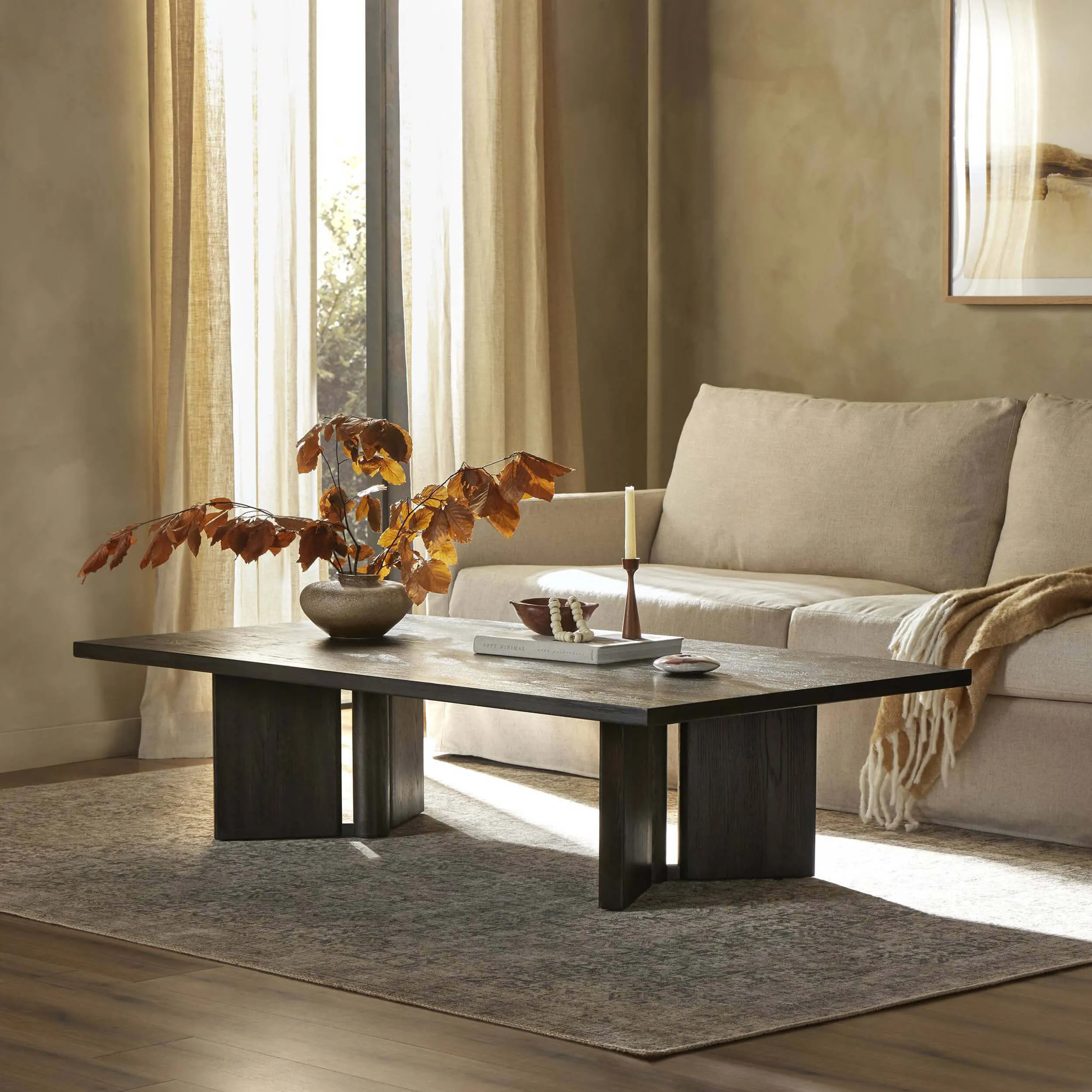Huxley Coffee Table, Smoked Black