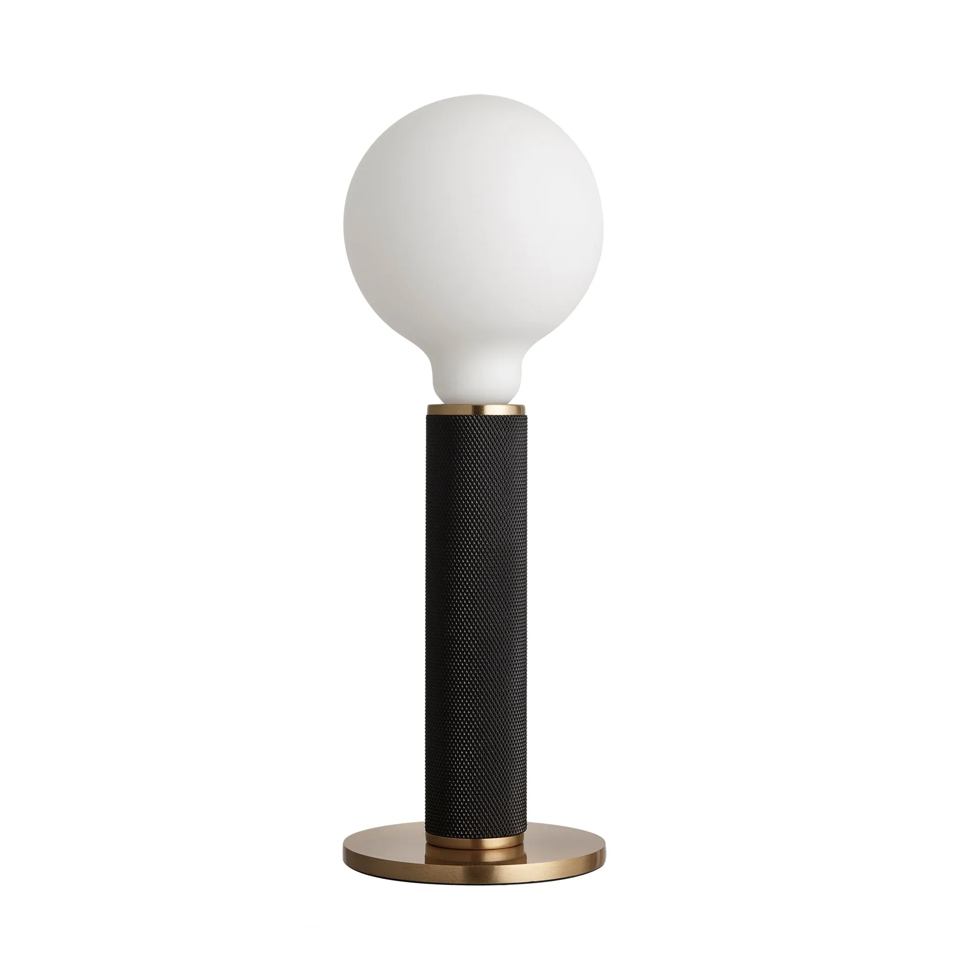 Knurled Edison Table Lamp - Black