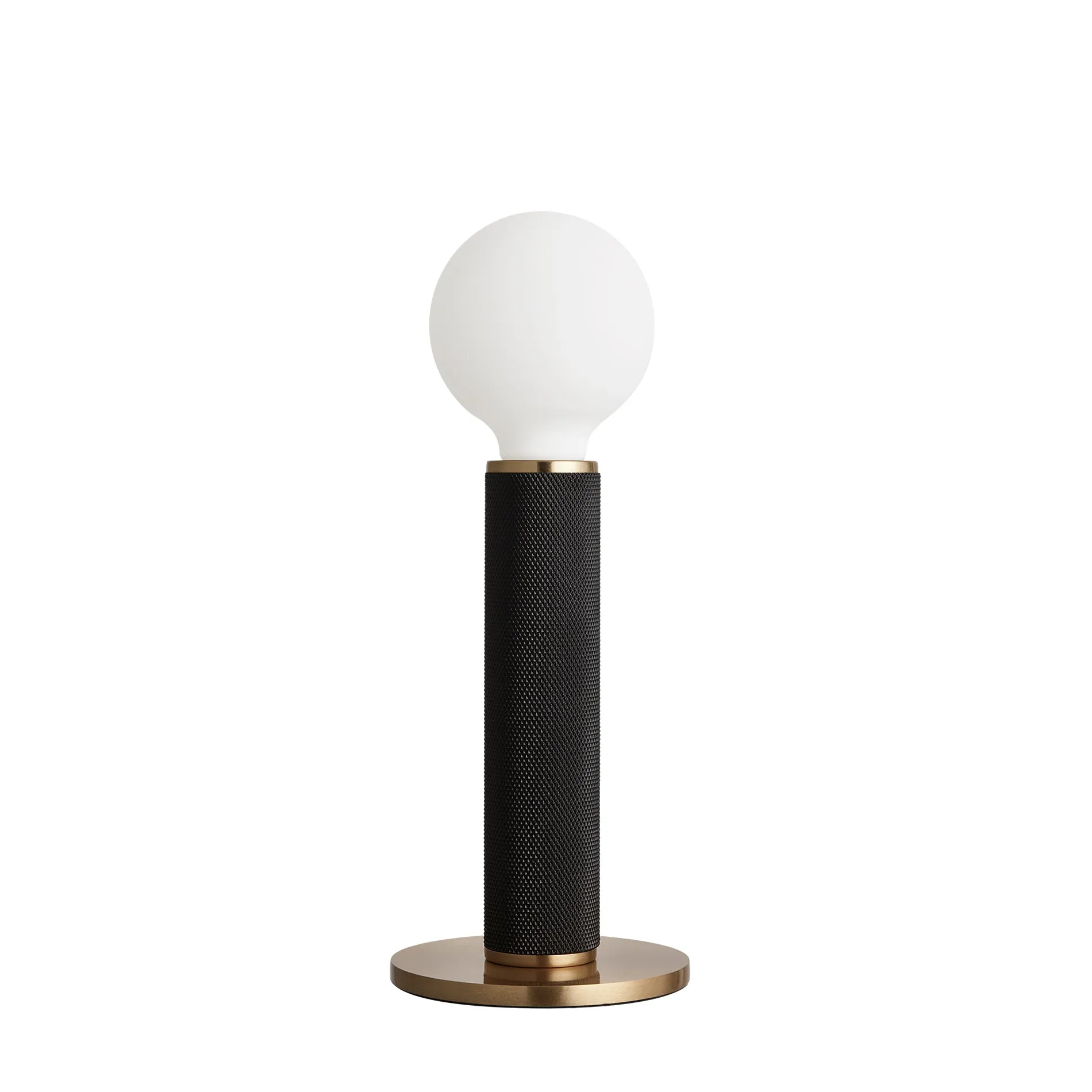 Knurled Edison Table Lamp - Black