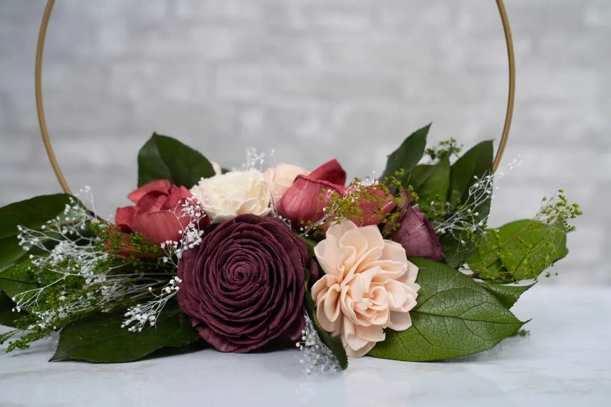Love Story Hoop Centerpiece