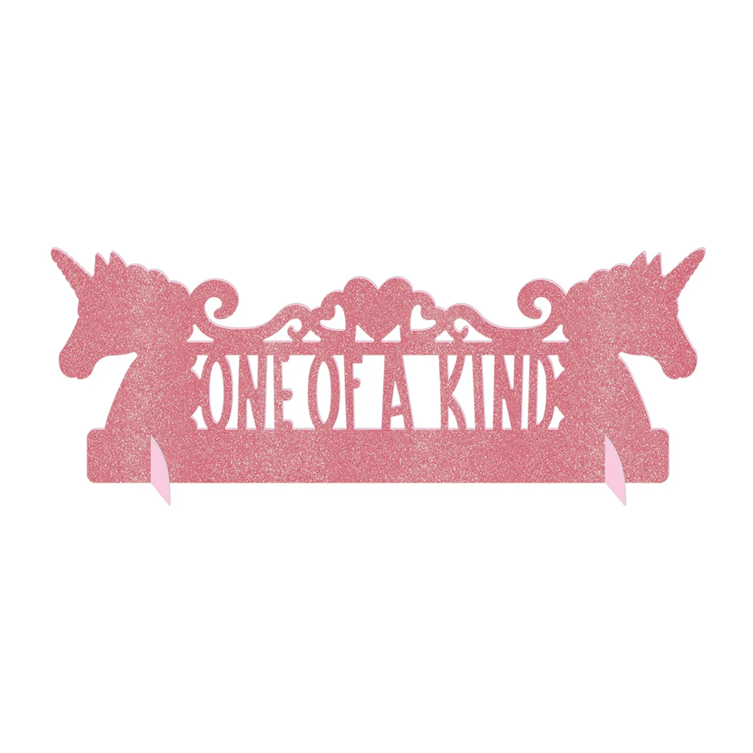 Magical Unicorn Table Decoration Glitter Cardboard