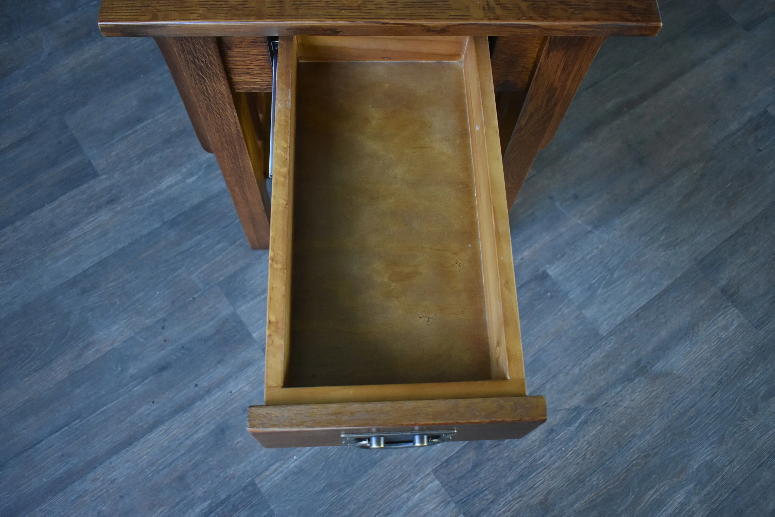 *Mission 1 Drawer Crofter End Table - Golden Brown (GB1)