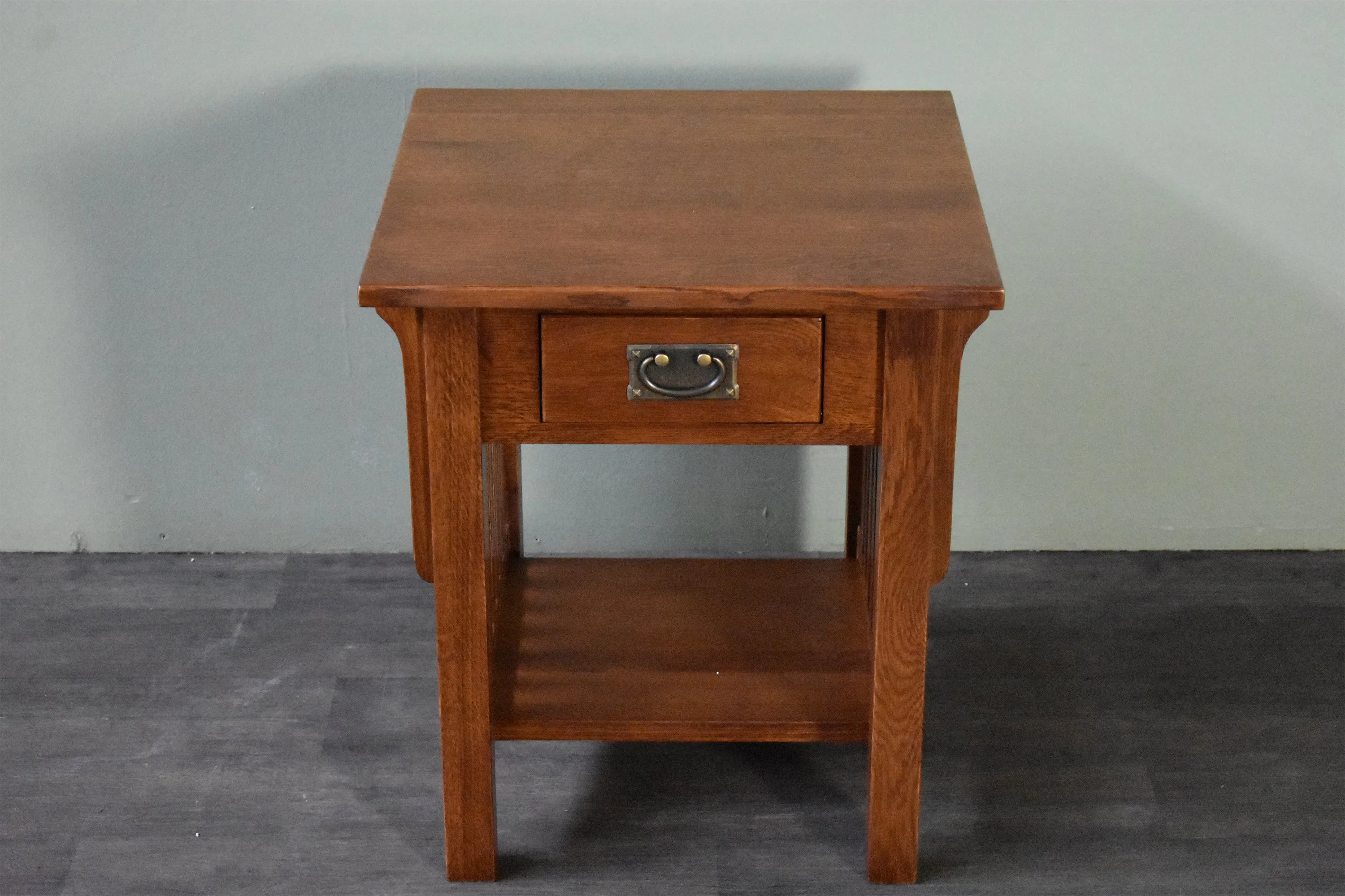 *Mission 1 Drawer Crofter End Table - Golden Brown (GB1)